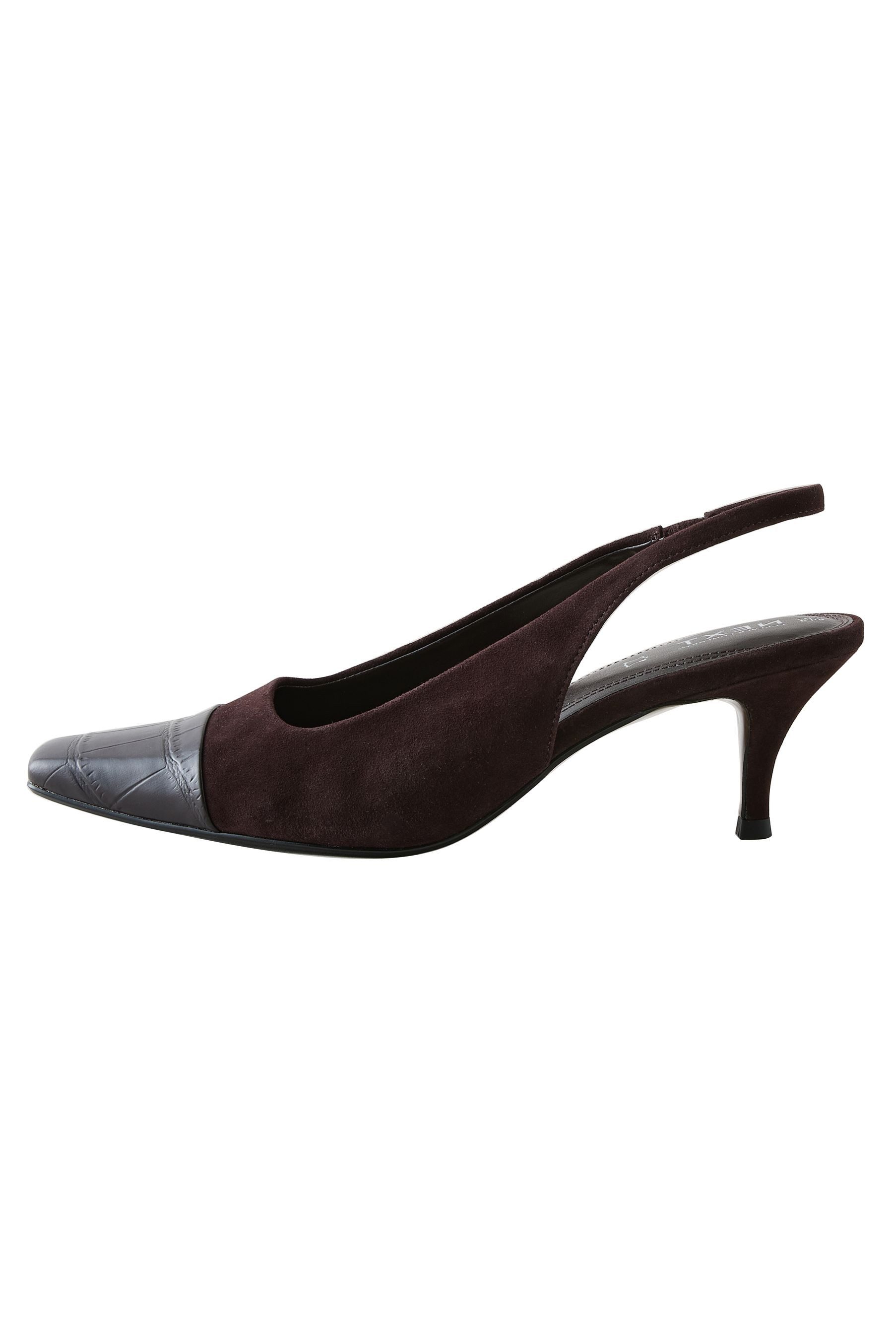 Next Forever Comfort® Slingbacks mit Absatz, Zehenkappe Slingsandale