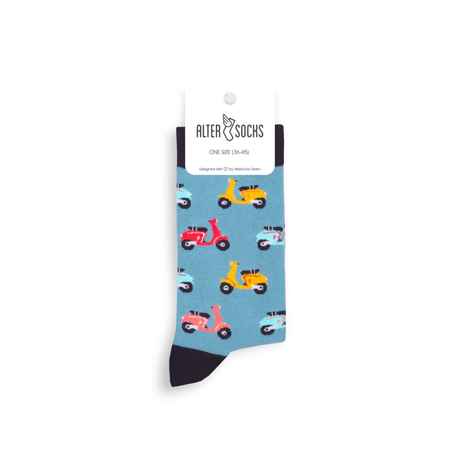AlterSocks Freizeitsocken Lustige Socken Roller Socken Damen & Herren Unisex Größe 36 – 45 (1-Paar, 1 Paar)