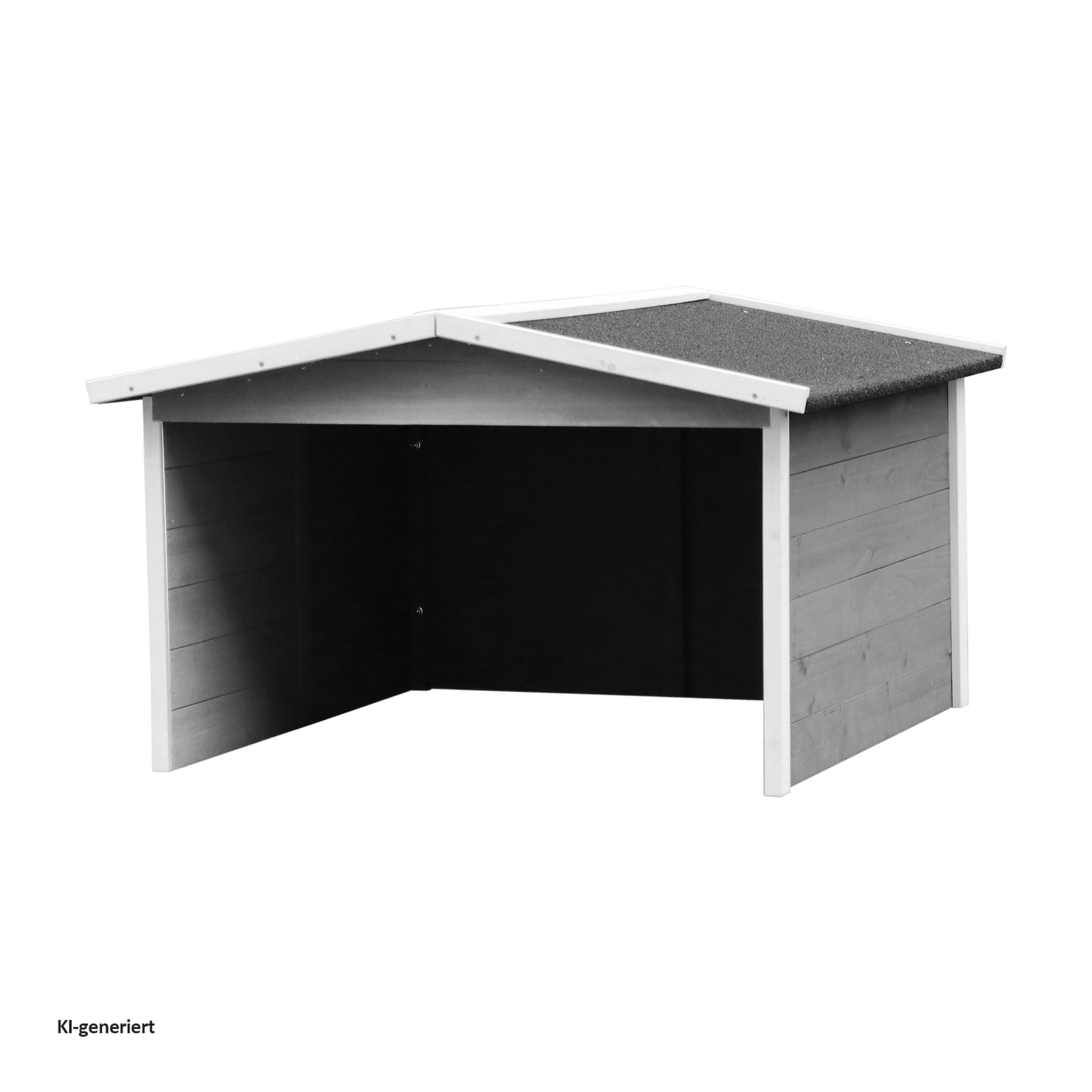 HTI-Living Mähroboter-Garage Rasenmähergarage Wilbur, BxTxH: 87x80x50 cm, für Mähroboter, (Stück, 1-St., 1 Rasenmähergarage), Garage für Mähroboter
