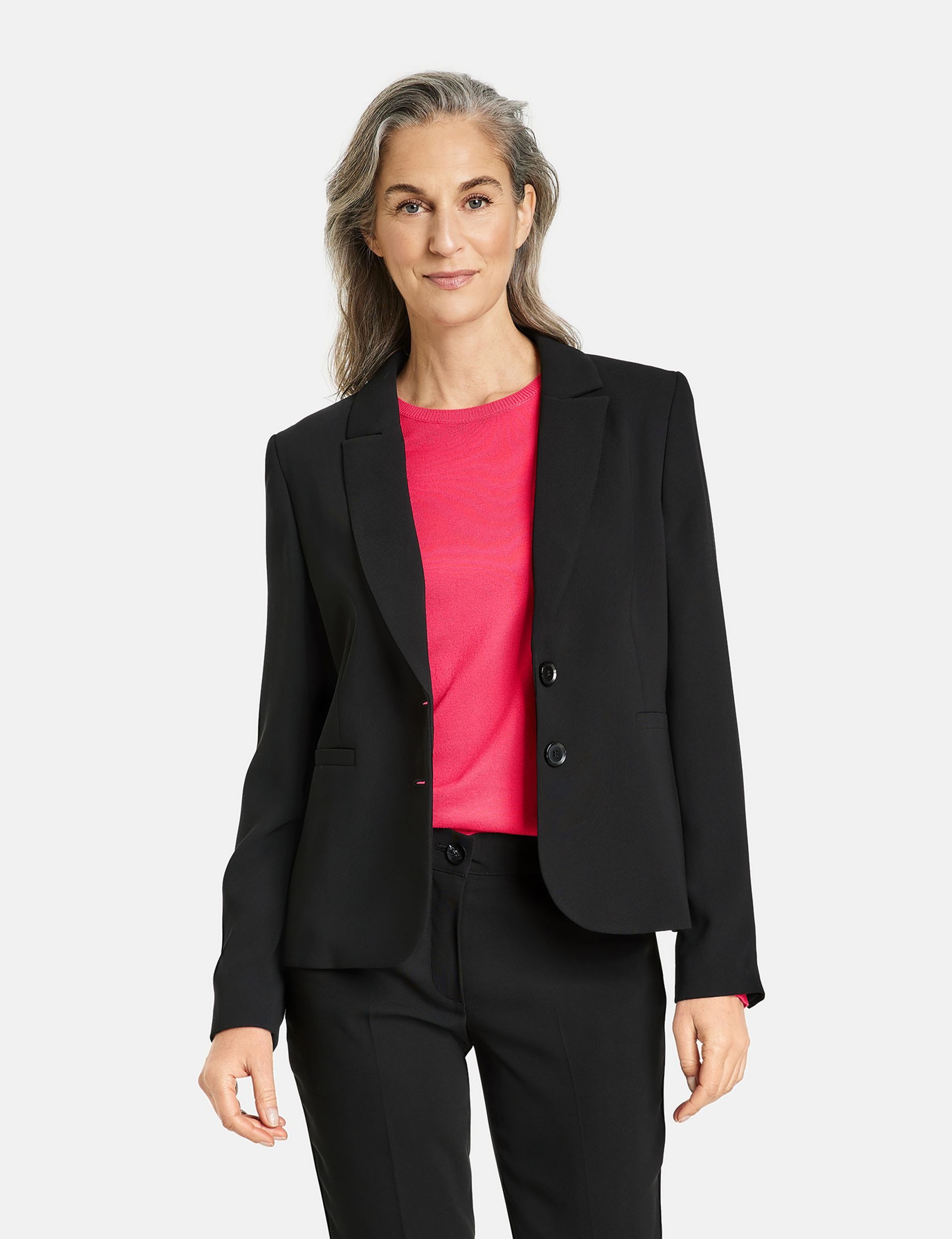 GERRY WEBER Kurzblazer Klassischer Blazer mit Reverskragen