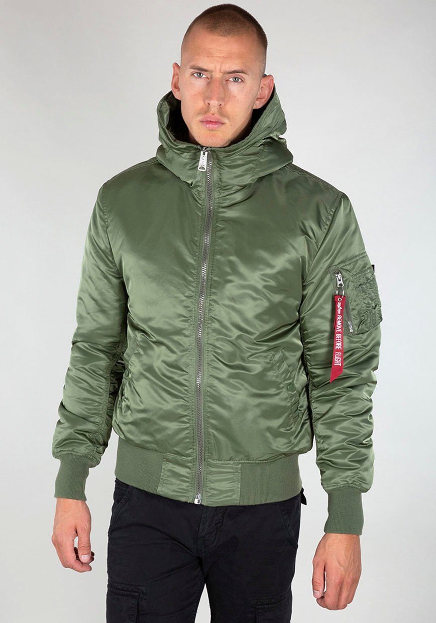 Alpha Industries Bomberjacke MA-1 HOODED green sage