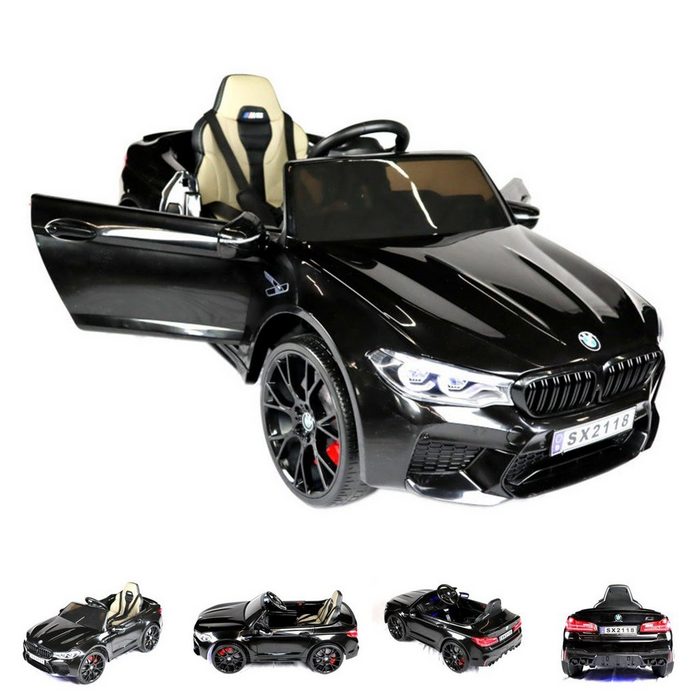 ES-Toys Elektro-Kinderauto Kinder Elektroauto BMW M5 Belastbarkeit 40 kg Drift Version Stoßdämpfer 12V7A Fernbedienung