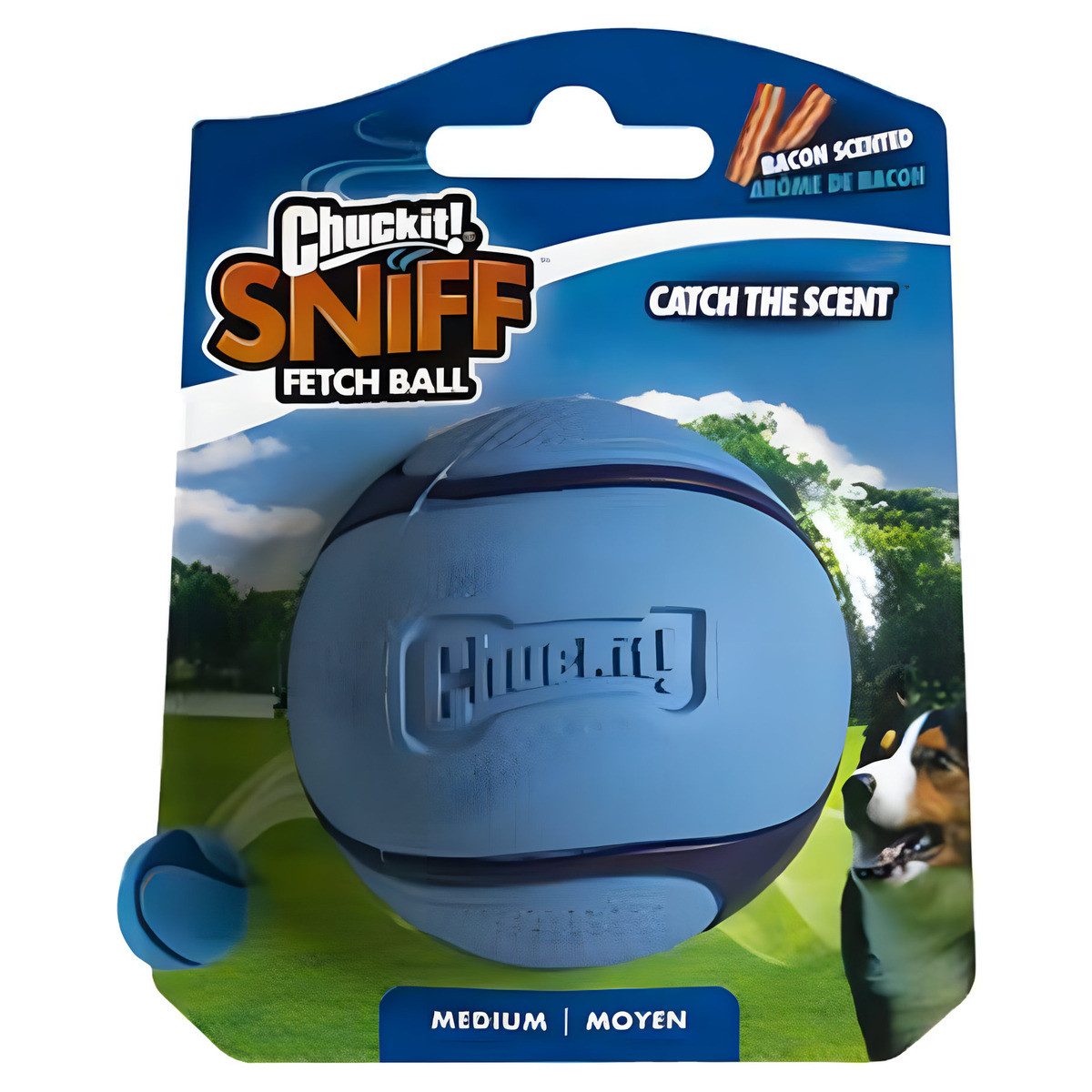 Chuckit Tierball Hundespielzeug Sniff Fetch Ball Bacon
