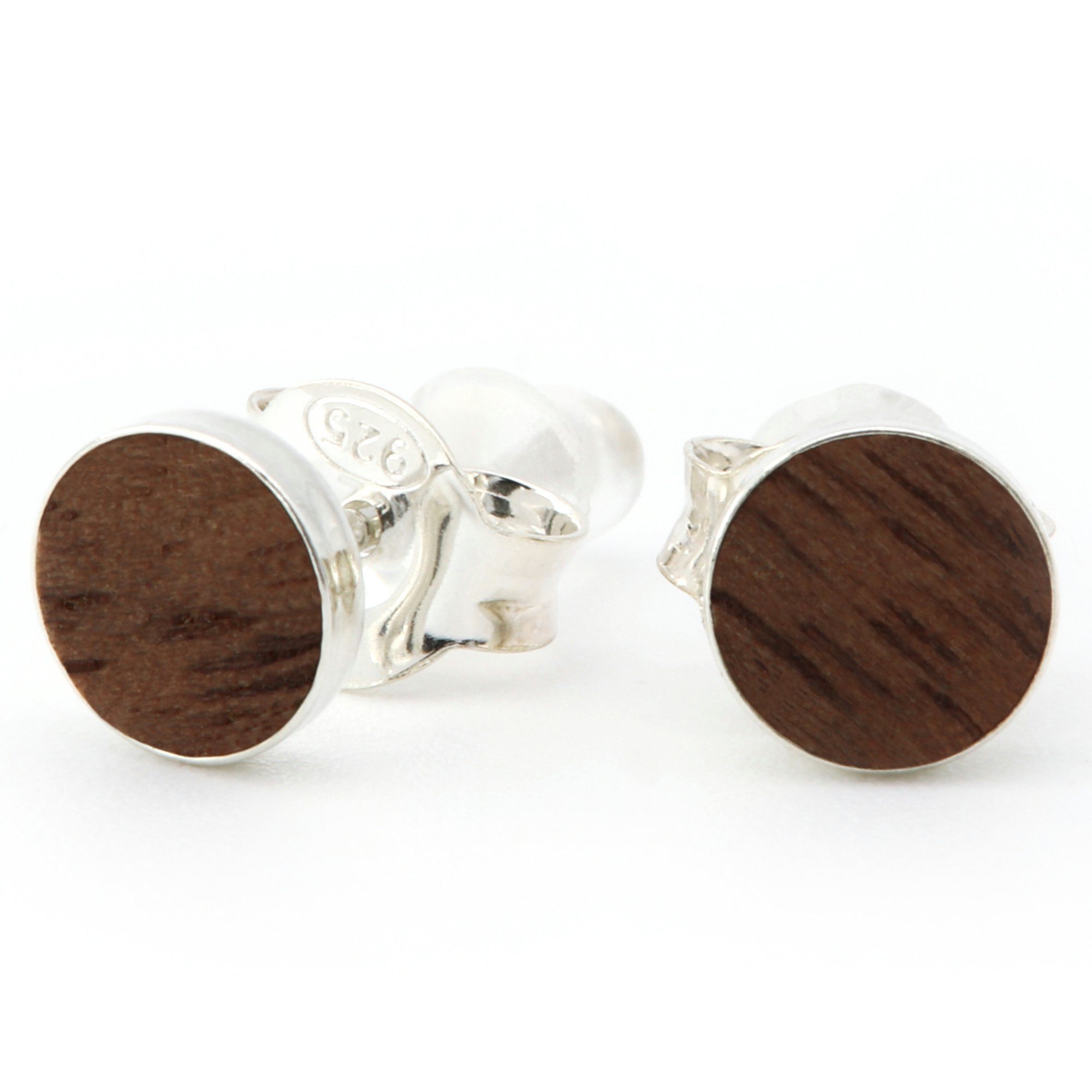 NaturSchatulle Paar Ohrstecker Filigree (Holzohrringe), 925 Silber ⌀5mm Nac günstig online kaufen