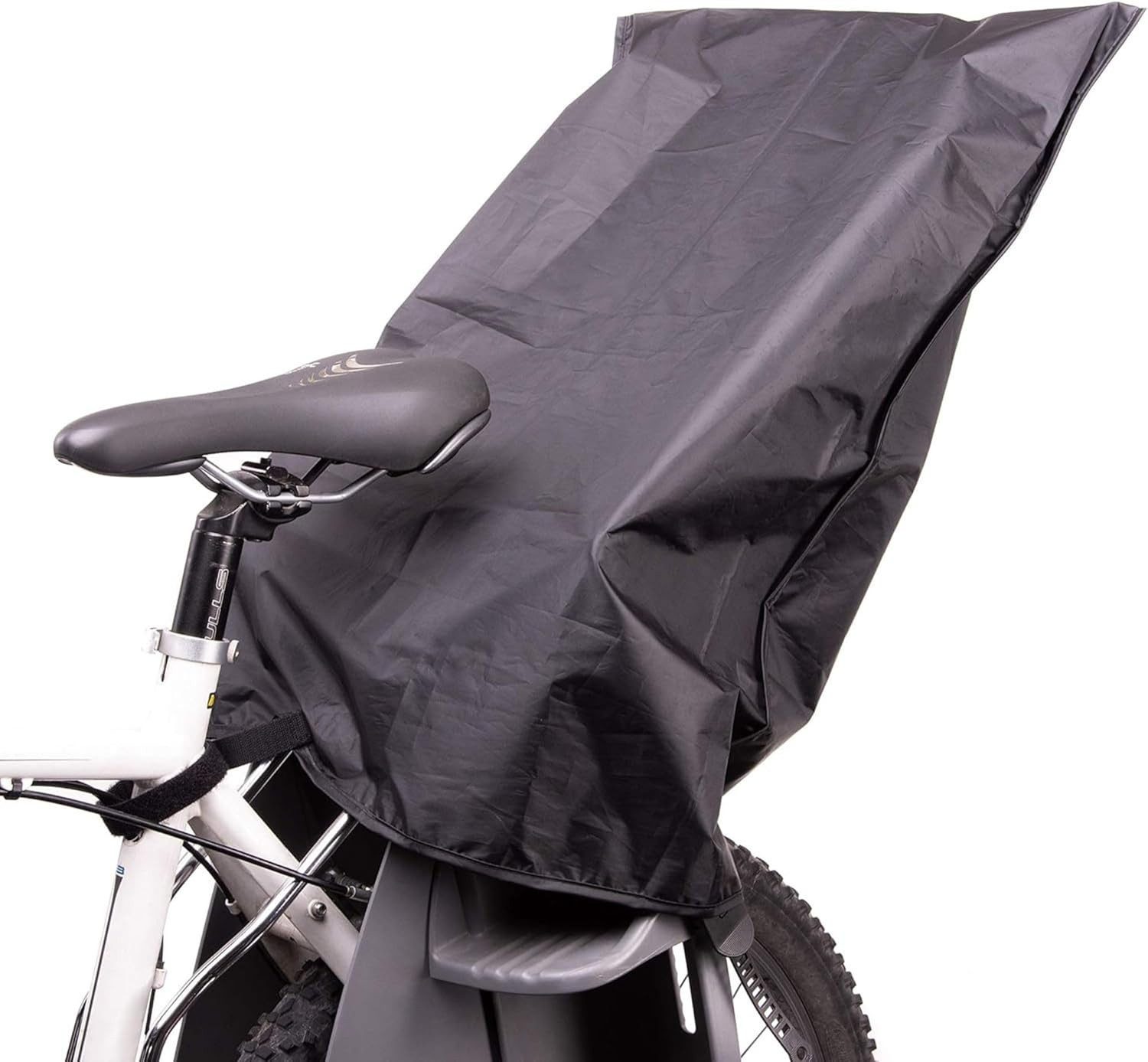 Zamboo Fahrradkindersitz Schwarz, Regenschutz für Fahrradkindersitz Abdeckung Kinder Fahrradsitz