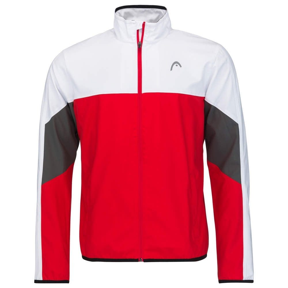 Trainingsjacke Tennis Club (modern, sportlich) rot/weiss Jungen