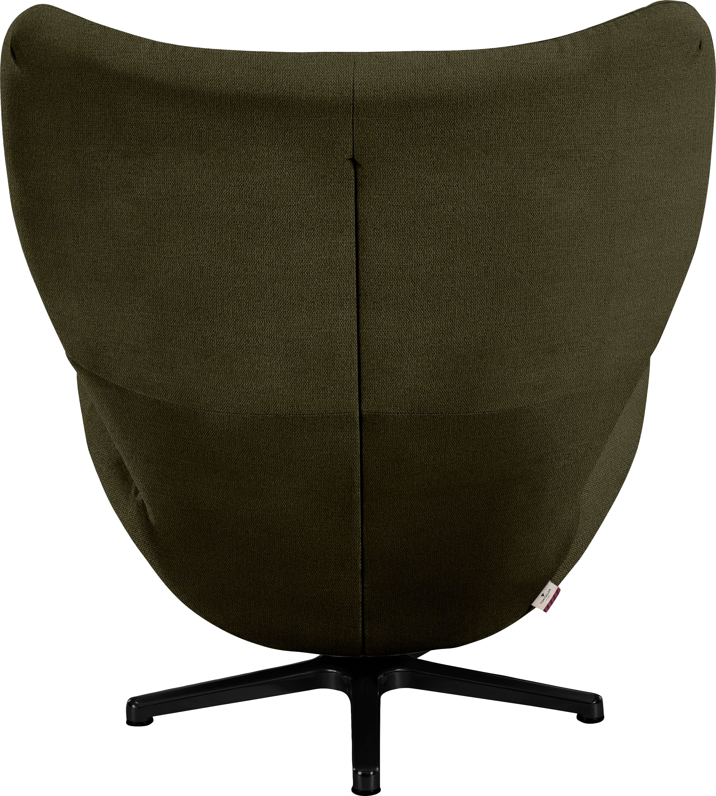 Metall-Drehfuß TOM TOM mit in PURE, Loungesessel Schwarz TAILOR HOME