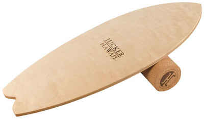 JUCKER HAWAII Balanceboard Local Ocean inklusive Korkrolle, Balance Board Made in Germany aus 100% Echtholz