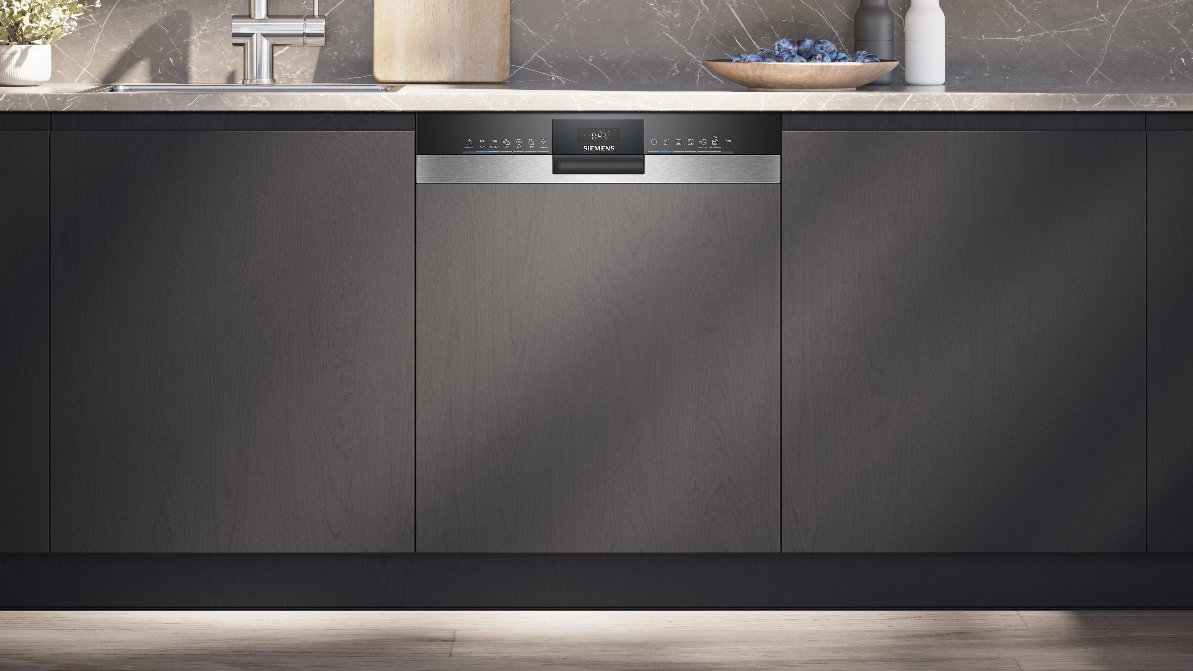 SIEMENS teilintegrierbarer Geschirrspüler iQ300 SN53HS03VE, 14 Maßgedecke