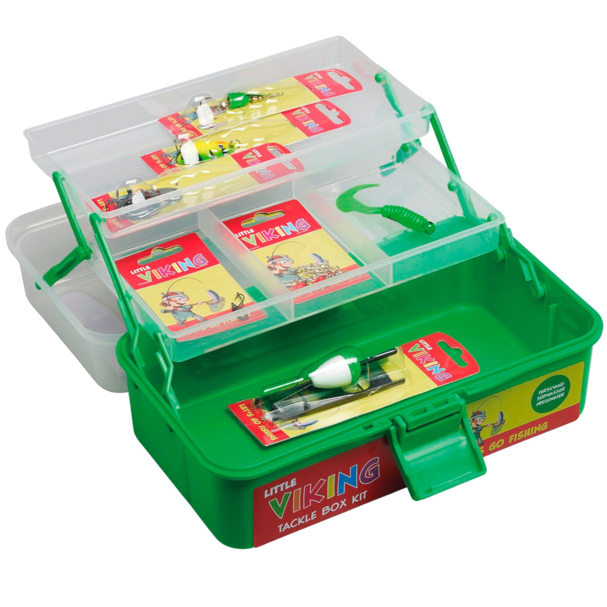 Kinetic Kunstköder Little Viking Tackle Box Kit 15Pcs Green