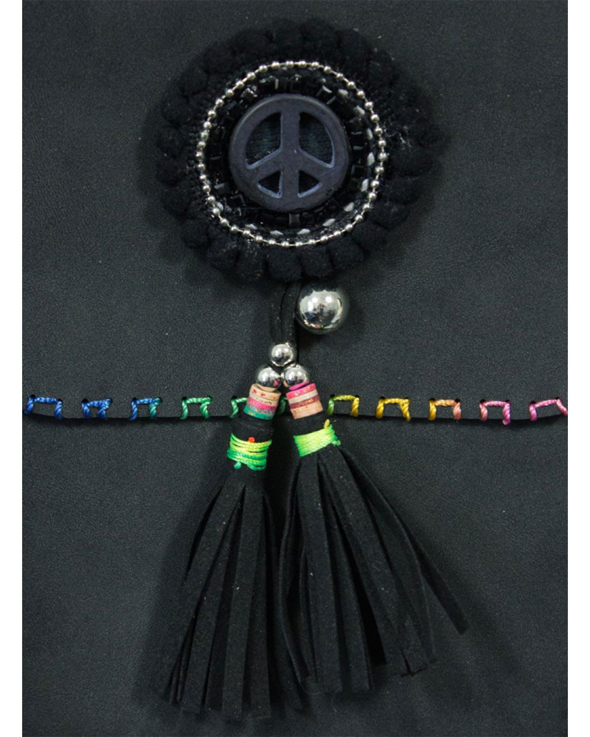 Das Kostümland Umhängetasche Ethno Damen Umhängetasche mit Federn und Frans günstig online kaufen