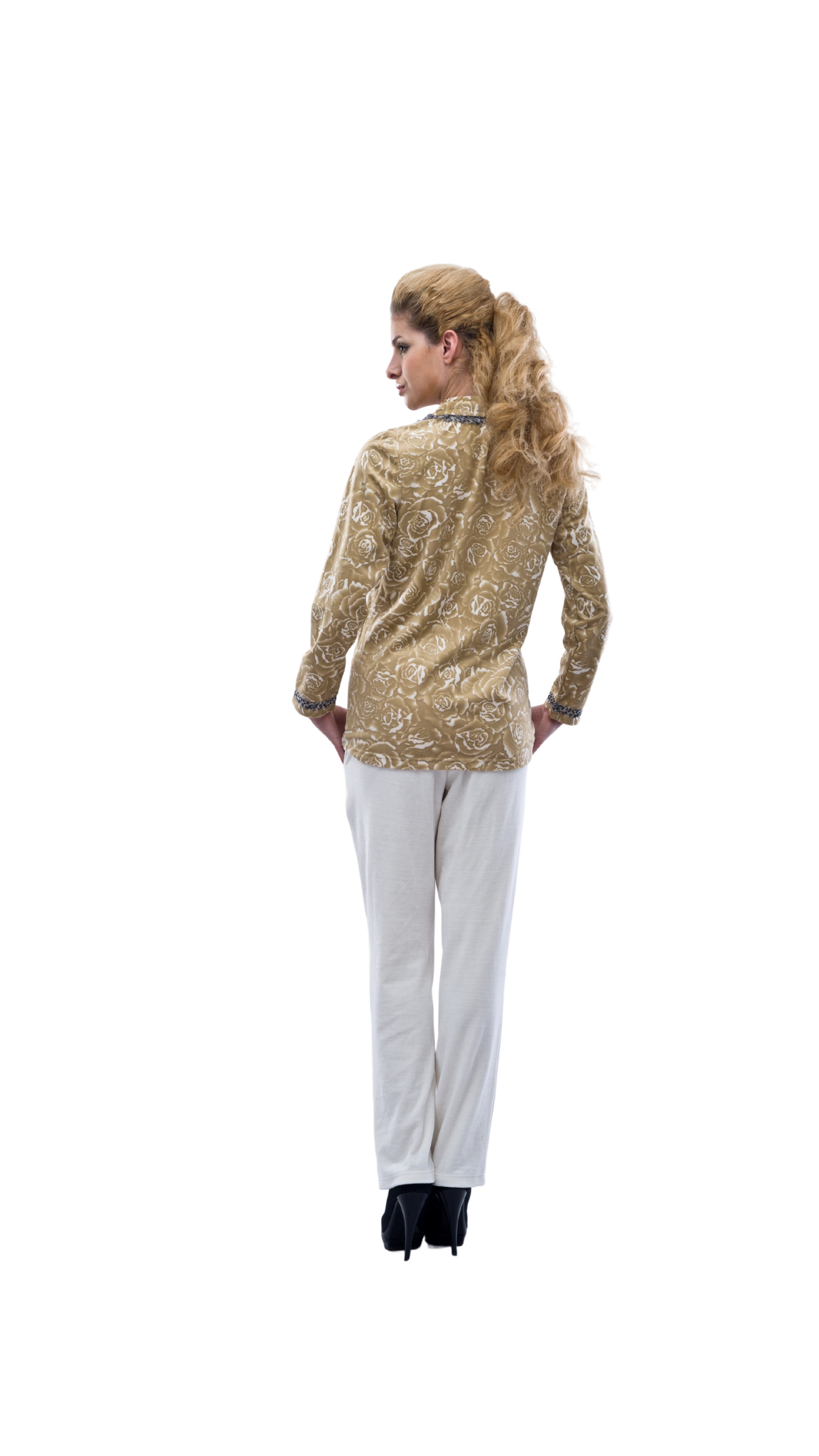 M-Diamant Hausanzug Damen Hausanzug EleganzKomfort Freitzeitanzug Sleepwear mit Hose (2-tlg) Eleganter Look