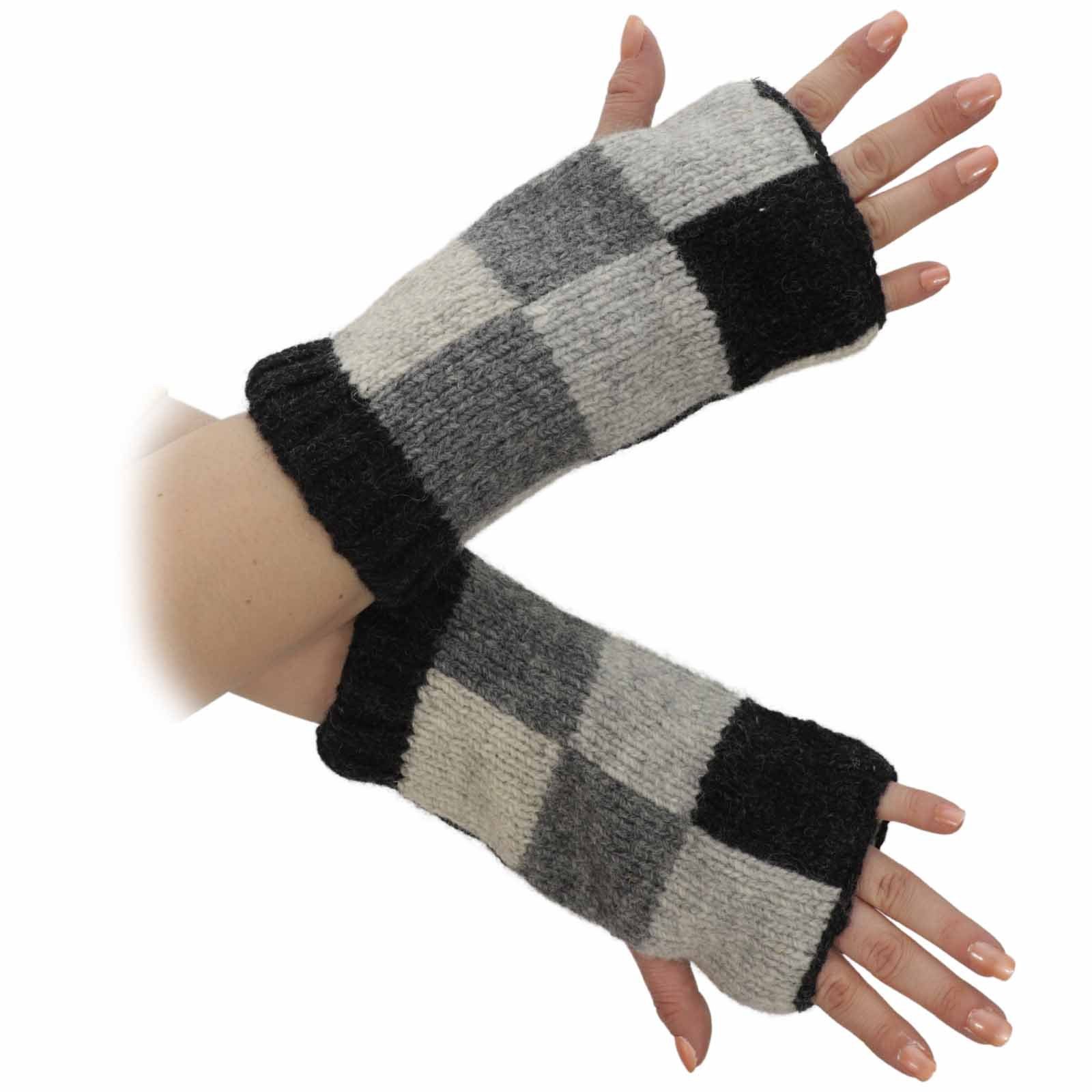 UND Handschuhe Stulpen Armstulpen Armstulpen KUNST Handwärmer Damen MAGIE Pulswärmer Wolle