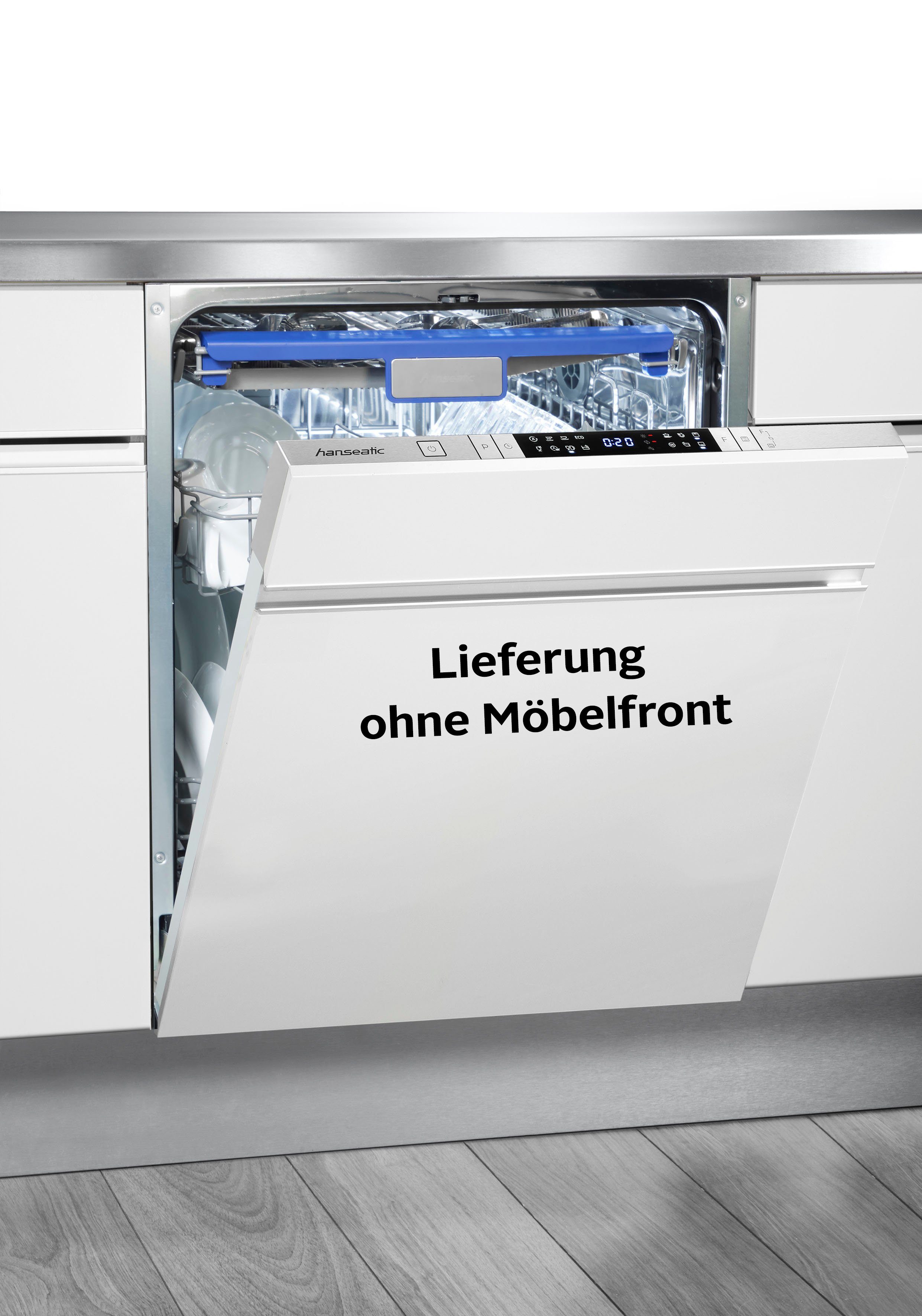 Hanseatic vollintegrierbarer Geschirrspüler HGVI6082B14U7713DB, 14 Maßgedecke