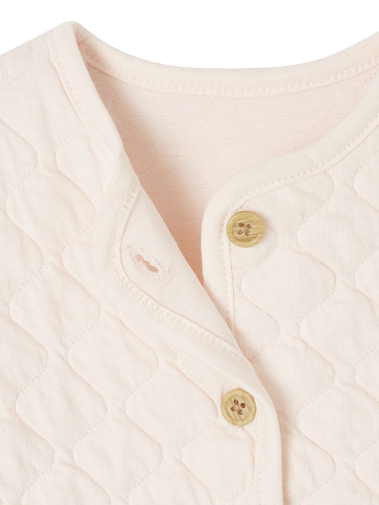 vertbaudet Cardigan Baby Musselinjacke mit Steppnähten wendbar