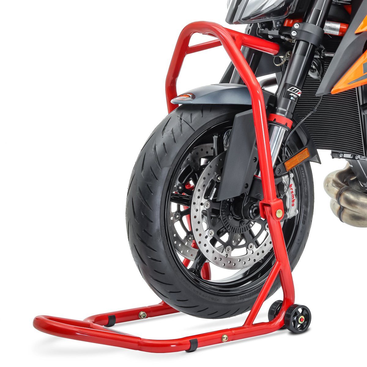 ConStands Motorradheber Lenkkopfständer Motorrad # Classic 5 PIN Lenkkopf Montageständer rot
