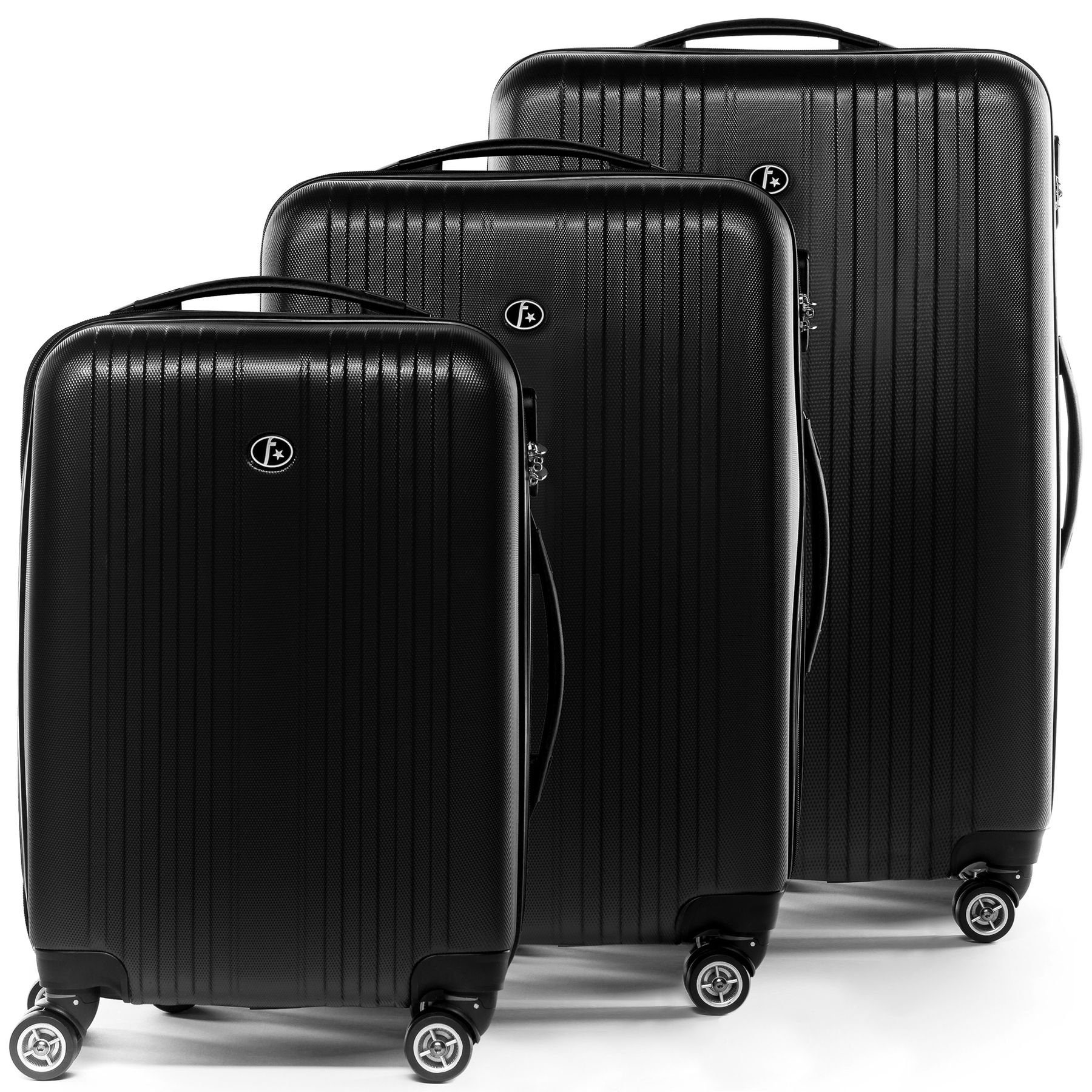 Toulouse, 3 4 Premium teilig Hartschale Reisekoffer FERGÉ Koffer Trolley Rollen, Rollkoffer 3er Set, Kofferset