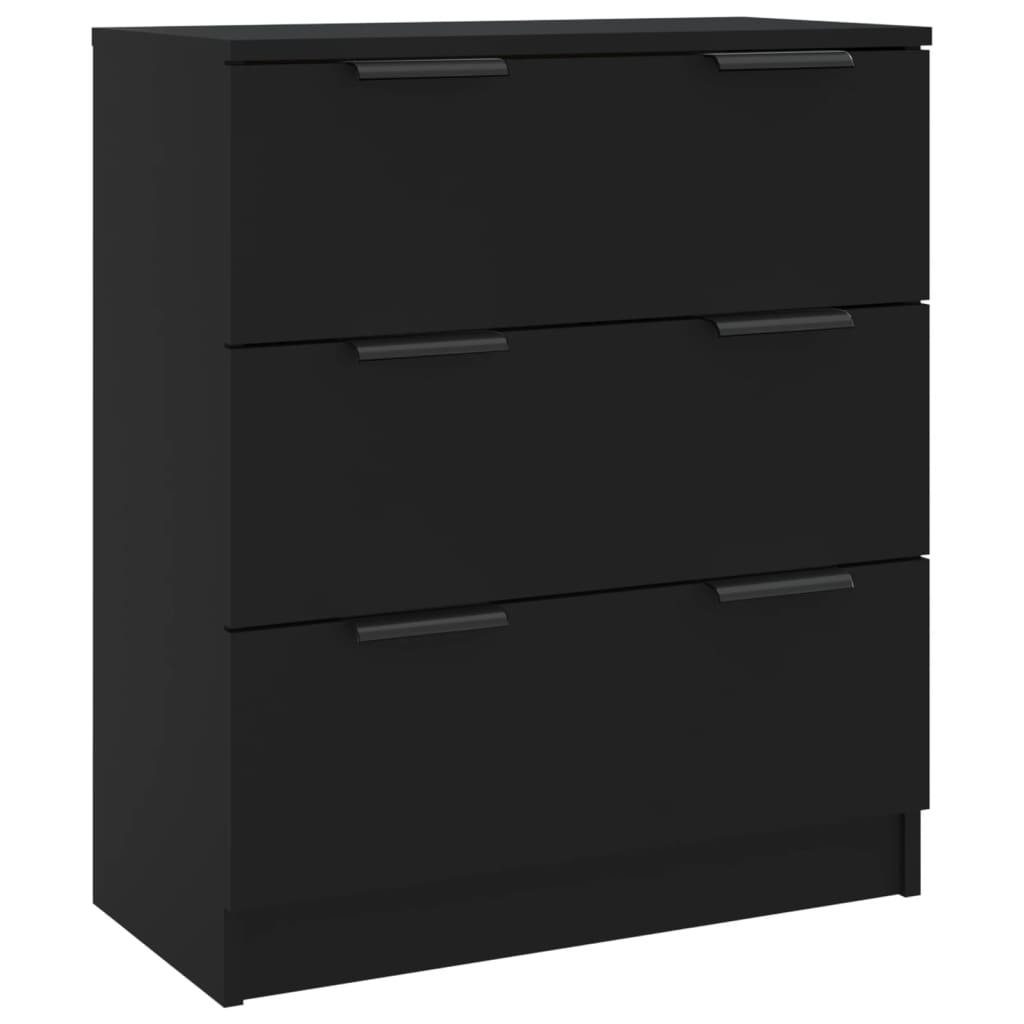 furnicato Sideboard Schwarz 60x30x70 cm Holzwerkstoff günstig online kaufen
