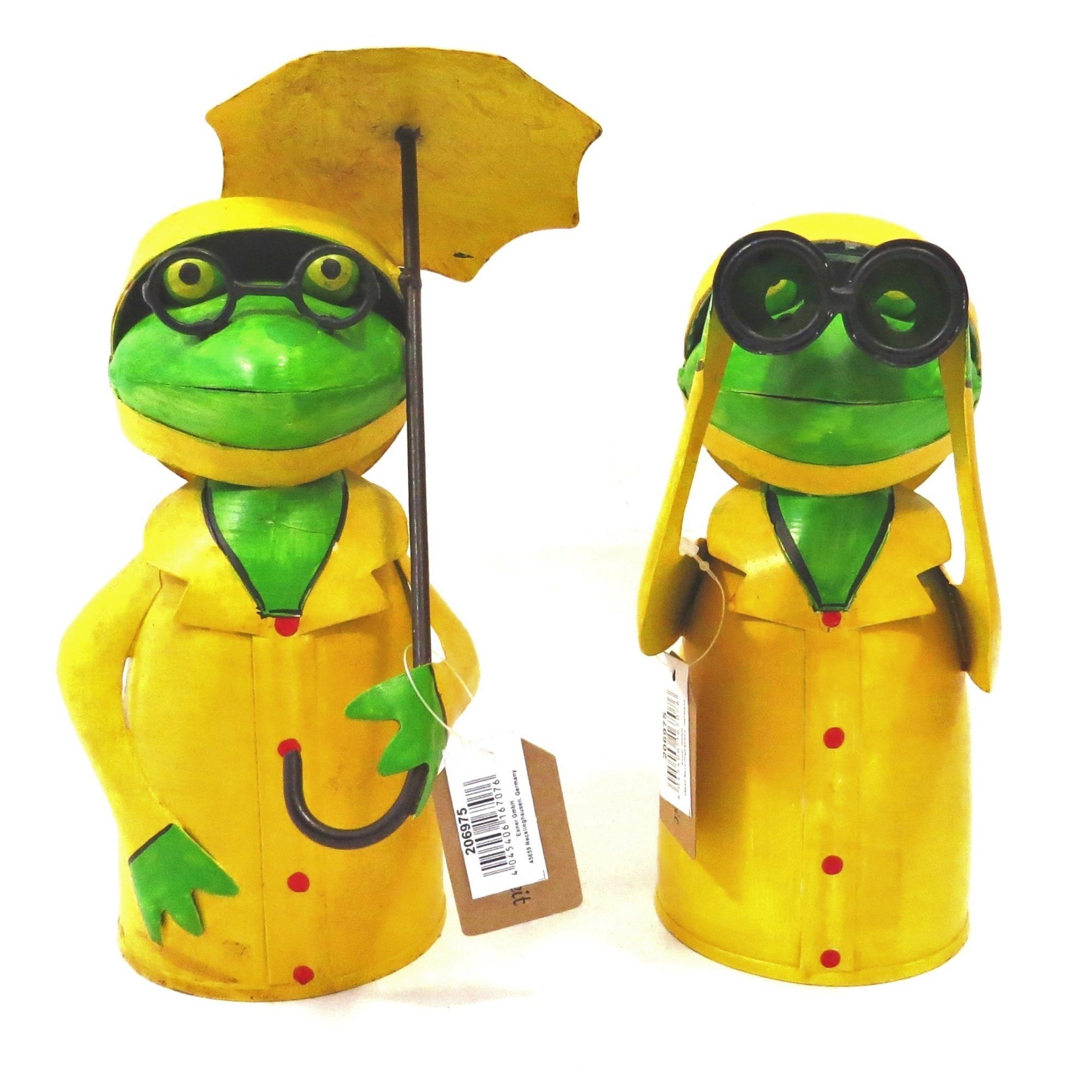 Exner GmbH Garten & Wohnaccessoires Gartenfigur Frosch Paar Zaunhocker