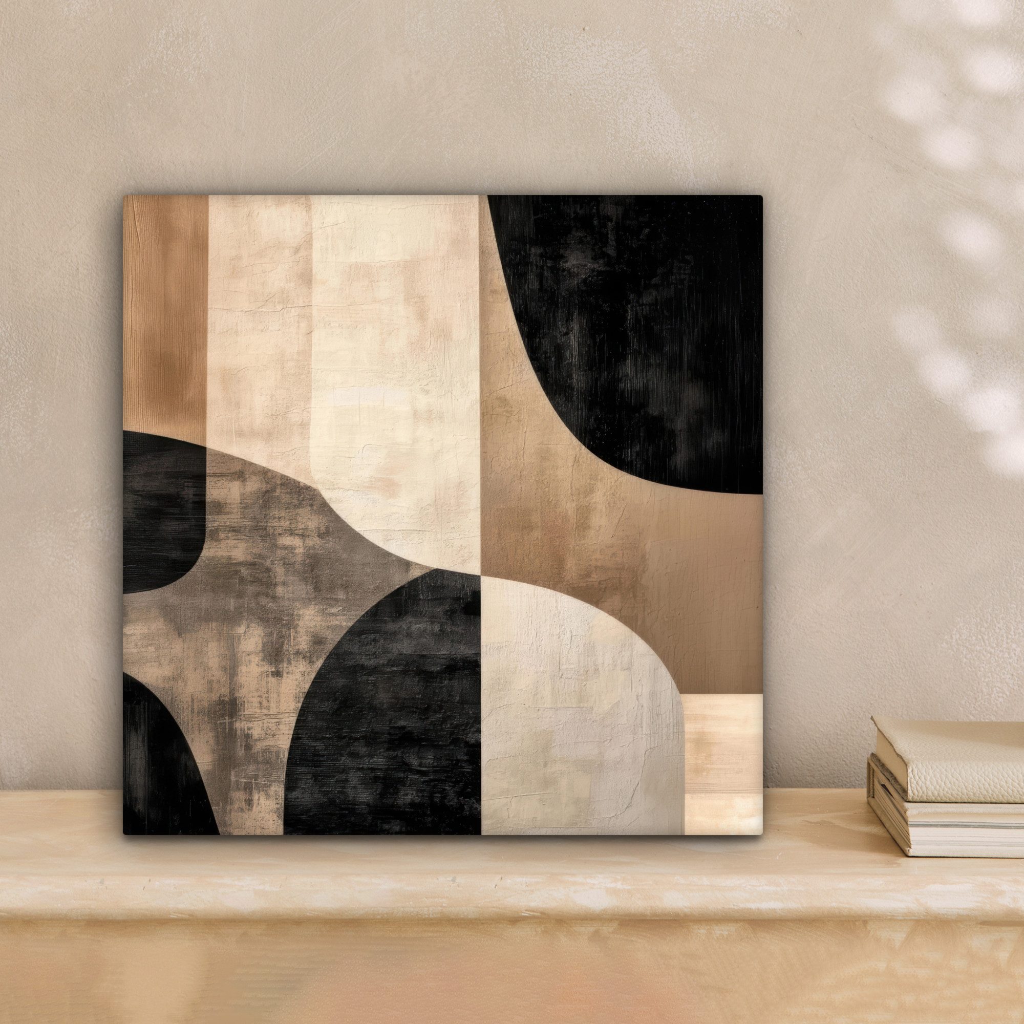 OneMillionCanvasses® Leinwandbild Abstrakt - Flugzeuge - Schwarz - Rund, Fo günstig online kaufen