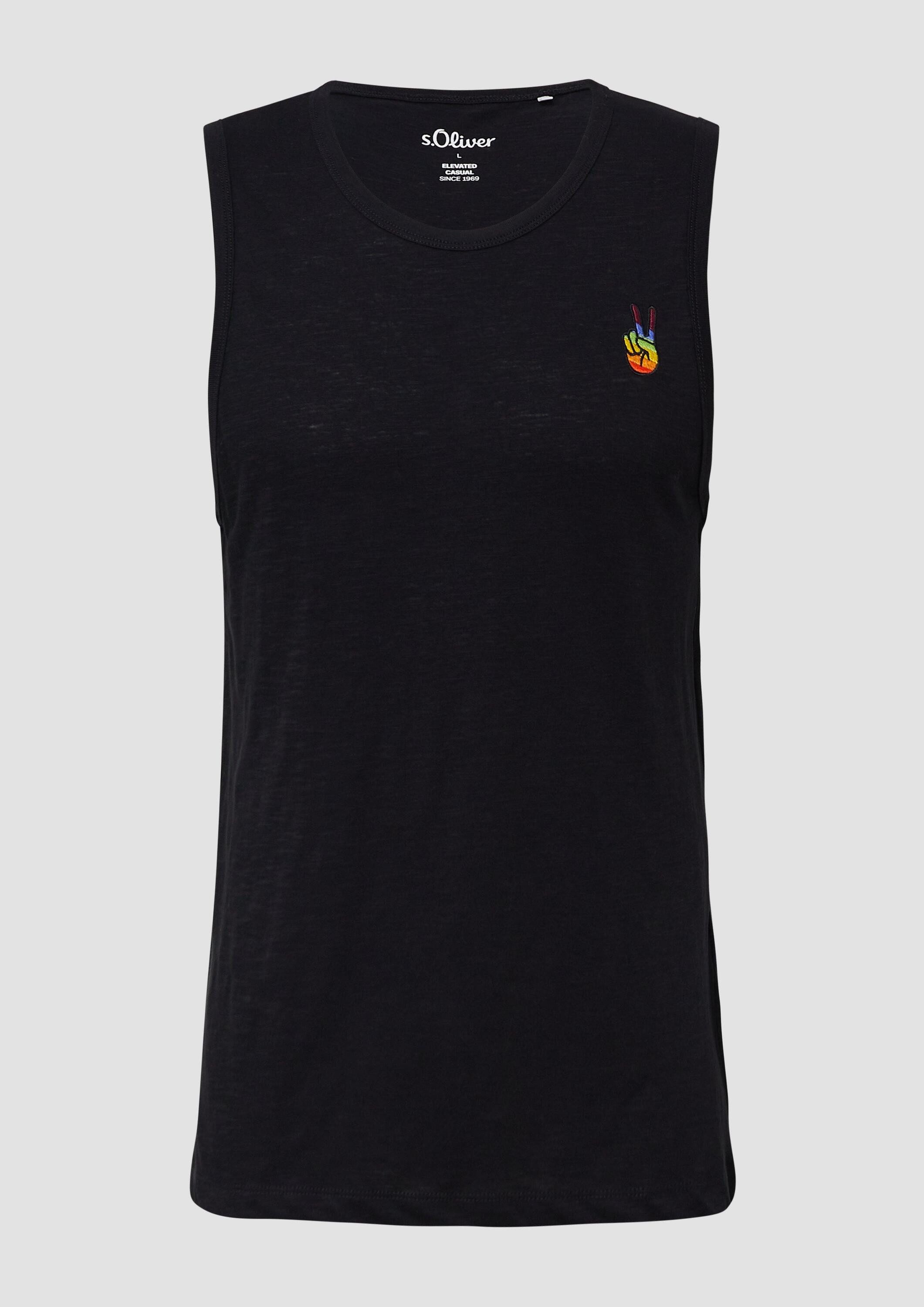 s.Oliver Muskelshirt T-Shirt T-Shirt mit Pride-Motiv