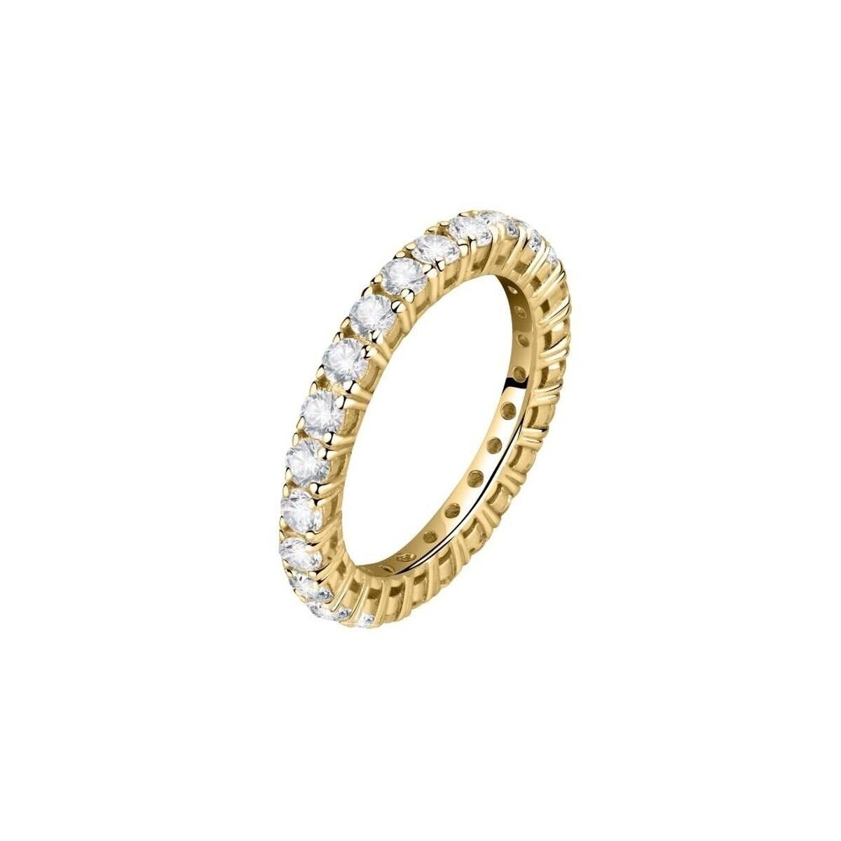 MORELLATO Fingerring Glitzernder vergoldeter Ring mit Scintille SAQF171 Zirkonen