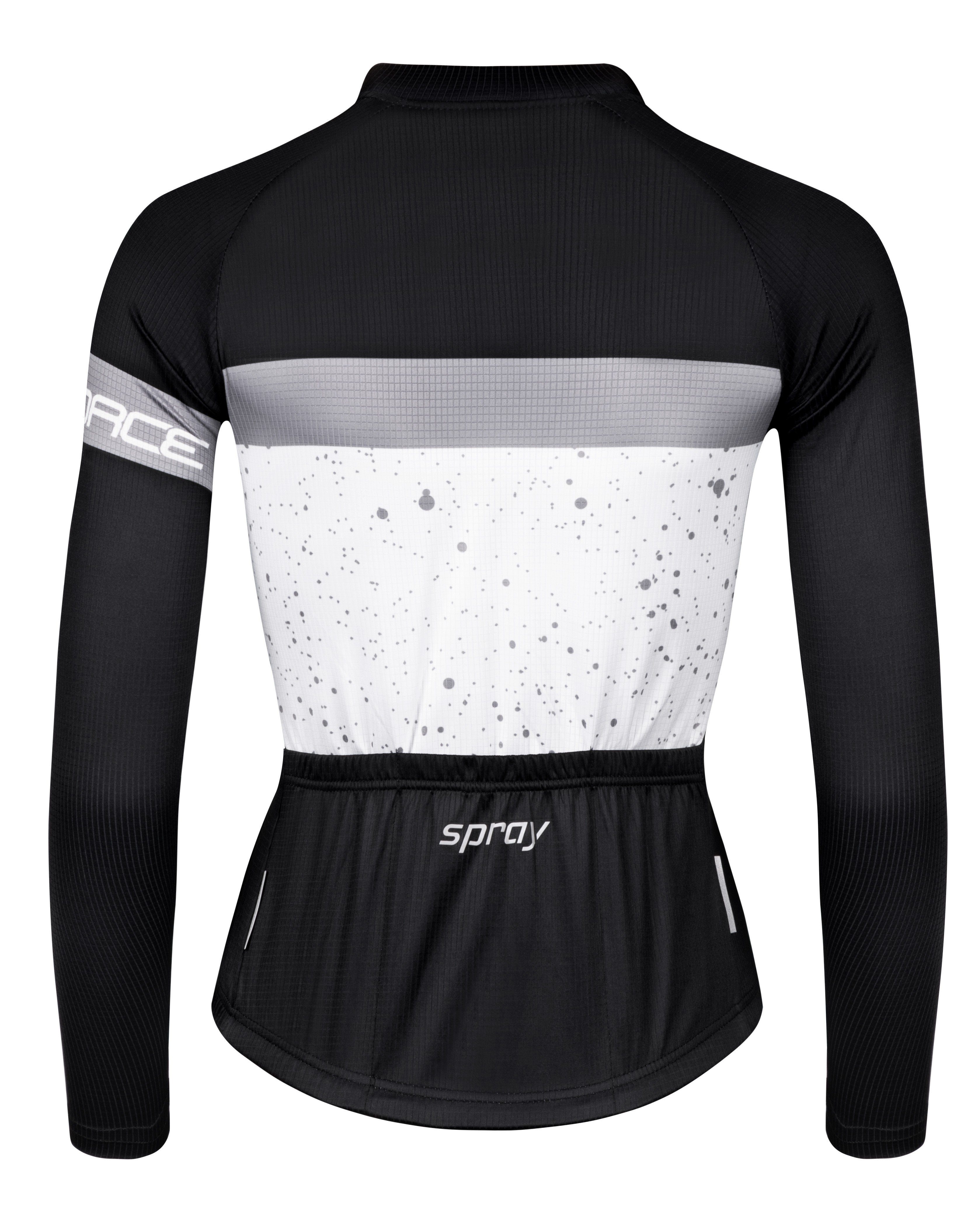 FORCE Radtrikot Jersey Jacke FORCE SPRAY LADY grauweiss schwarz %%% günstig online kaufen