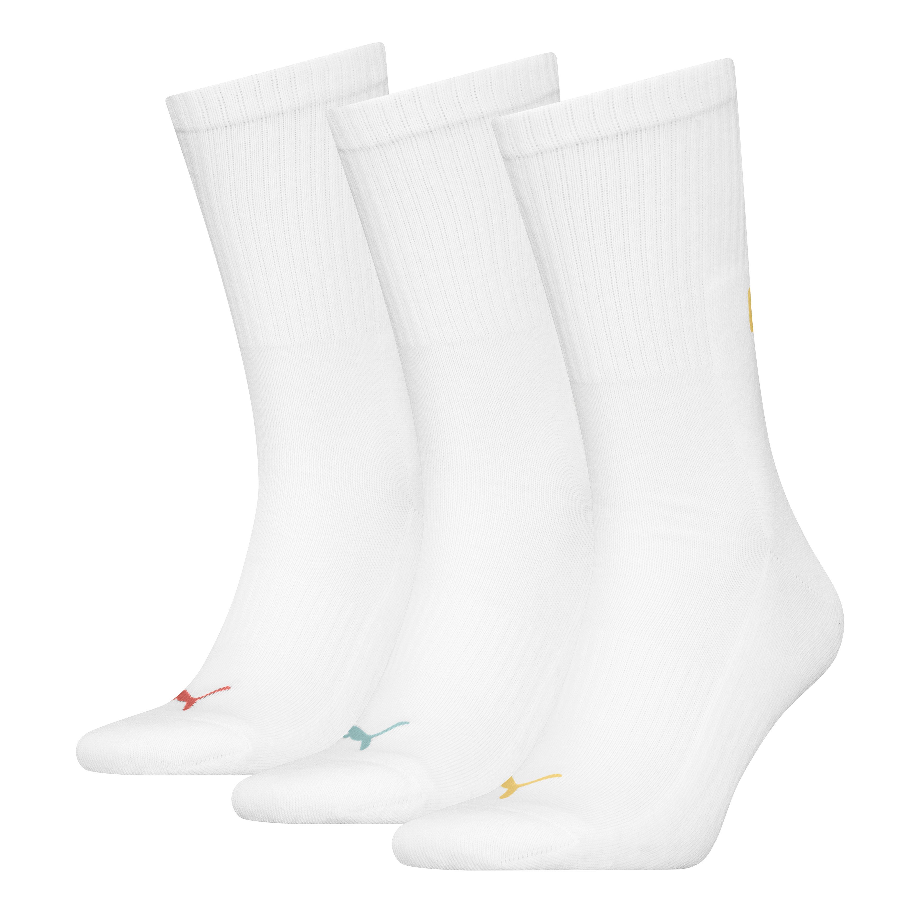 PUMA Socken PUMA UNISEX CUSHIONED NEXT CREW 3P (3-Paar, 3 Paar) mit Zonenpolsterung für zusätzlichen Komfort