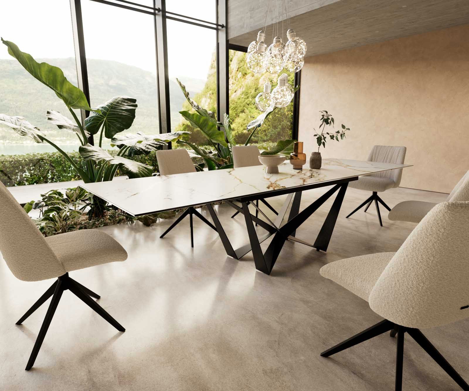 DELIFE Esstisch Edge, Keramik Calacatta Luxe günstig online kaufen