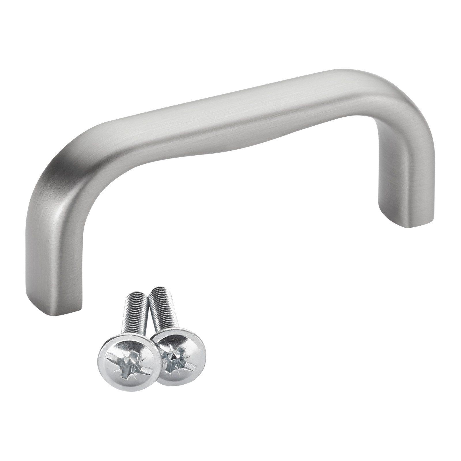 SO-TECH® Möbelgriff Bügelgriff NILS BA 64 mm, inkl. Schrauben (1-St), Edelstahloptik von SCHÜCO ALU COMPETENCE