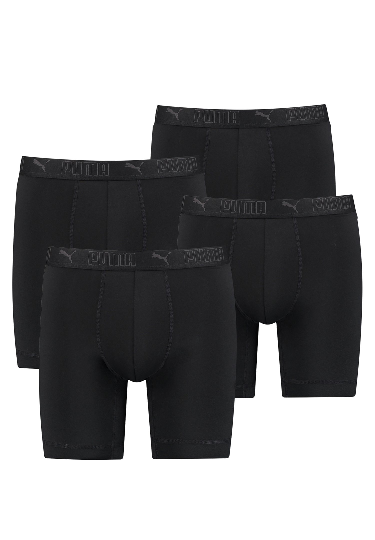PUMA Boxershorts PUMA SPORT MICROFIBER LONG BOXER 4P günstig online kaufen