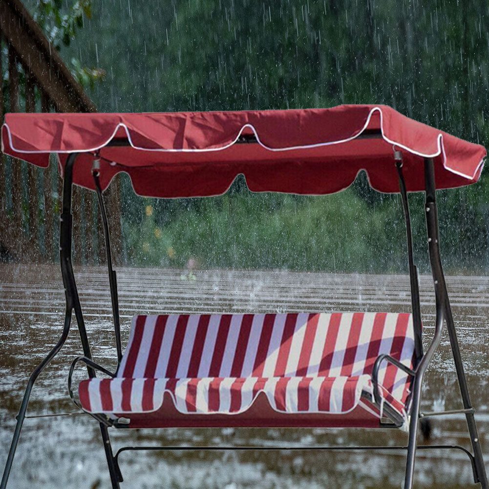 GarveeMore Schaukelstuhl Terrasse Schaukelstuhl Vordach Ersatz Vordach Abdeckung (ohne Gestell), Vordach Abdeckung(Nicht inklusive Rahmen) Doppelsitz/3-4 Sitz Veranda