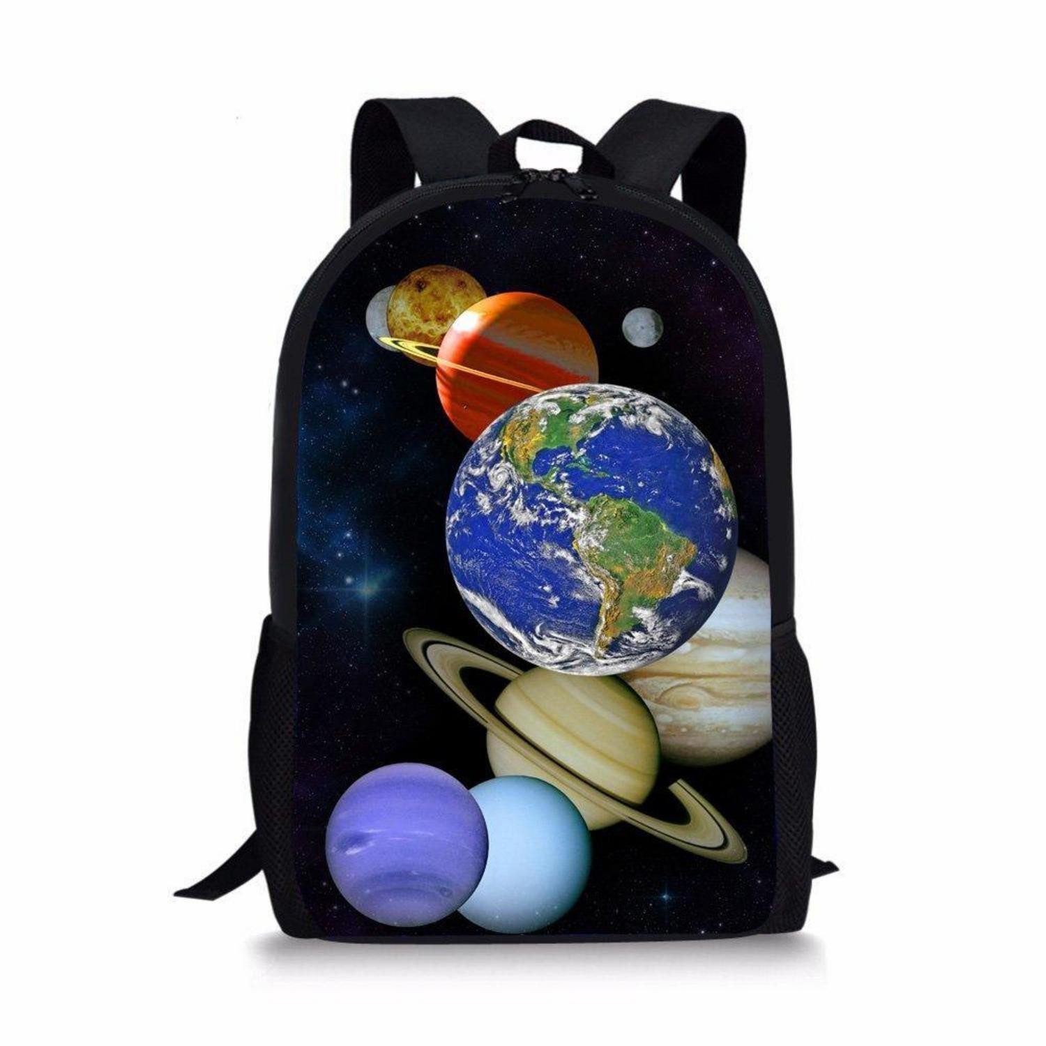 LuxusKollektion Schulrucksack Schulrucksack Kinder/Teenager Planet A4 Druck 28x44x13cm