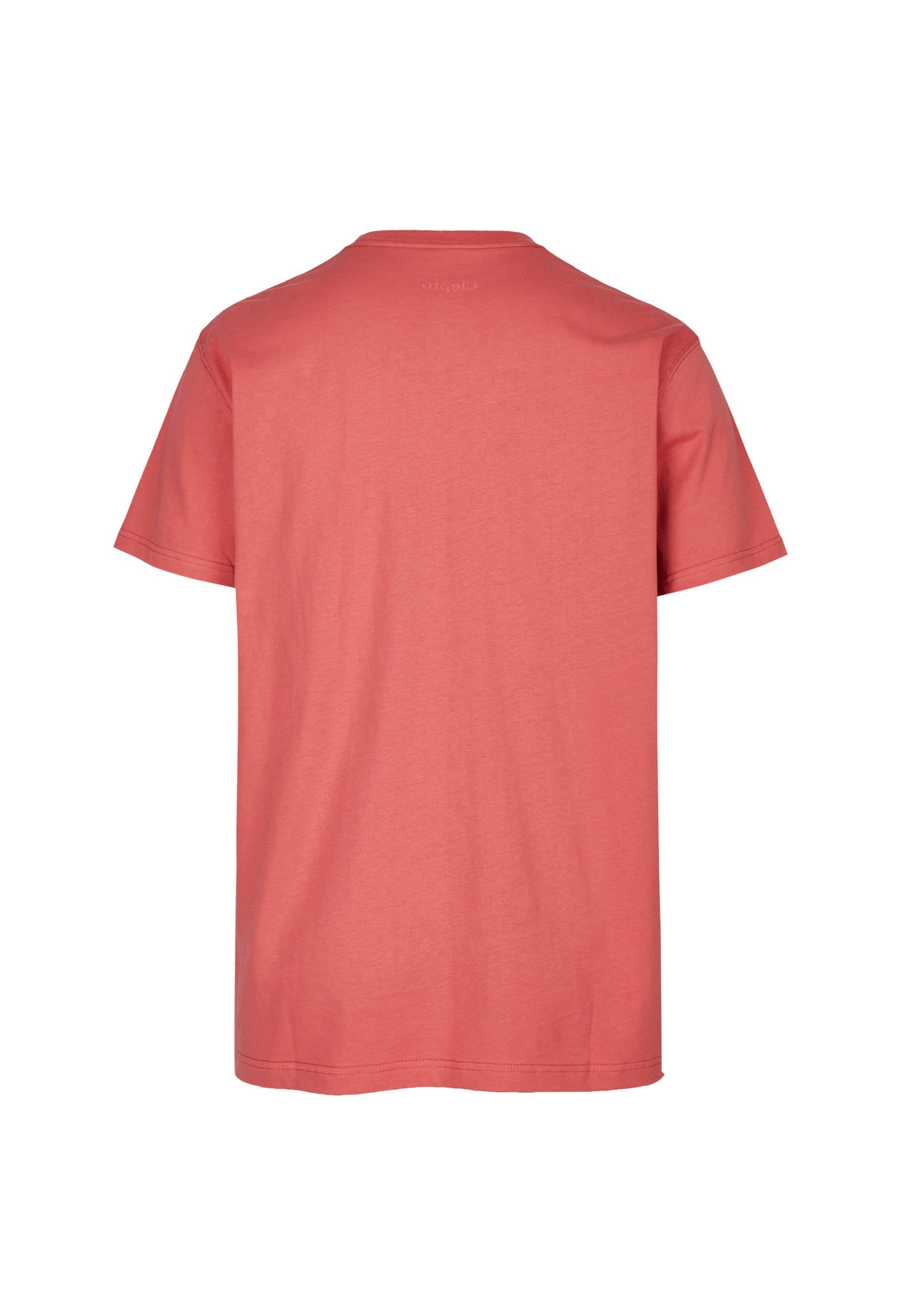 modischem Cleptomanicx T-Shirt on mit Frontprint Keep rot