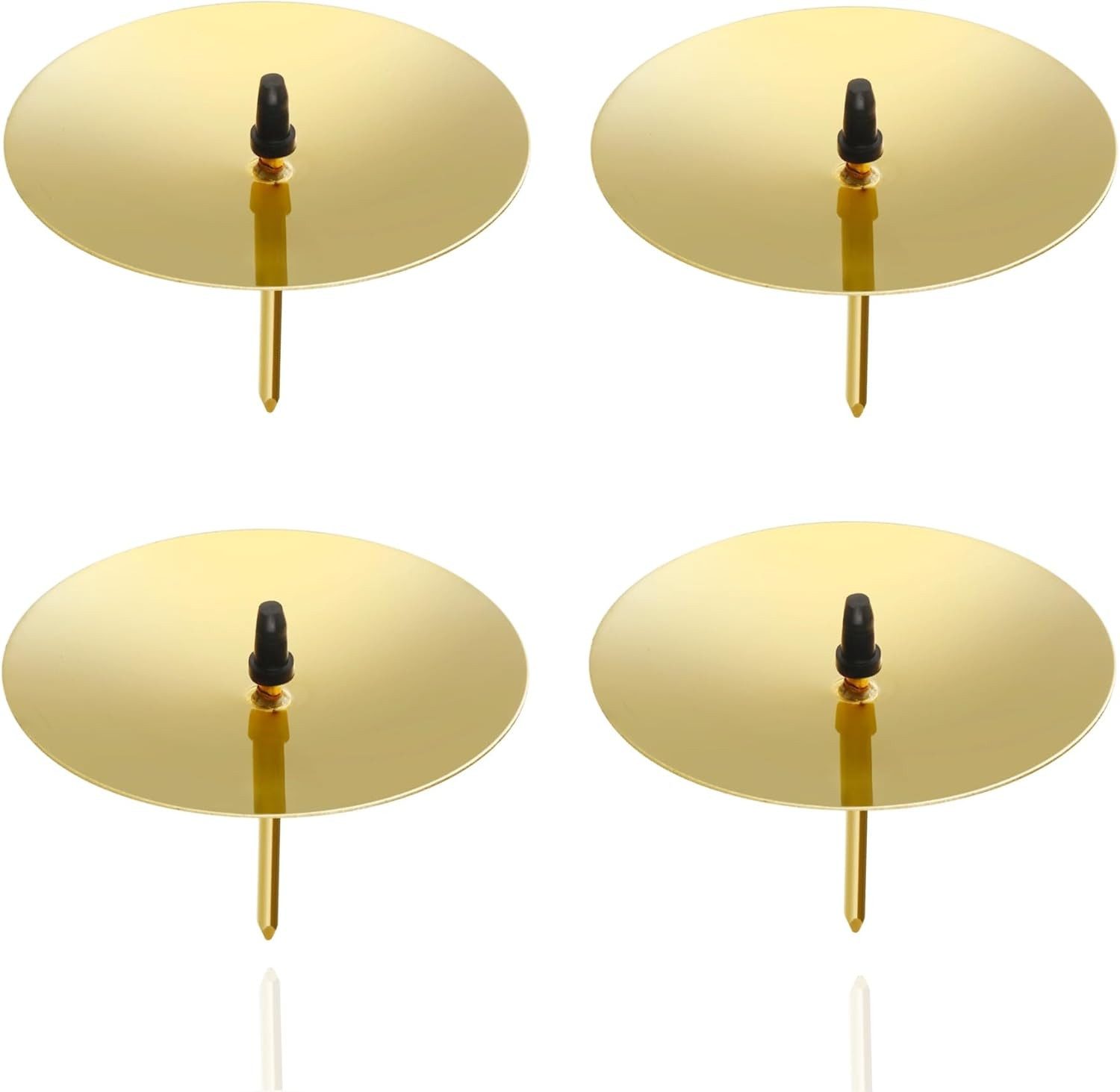 happymas Adventskranz 4x Adventskranzstecker 5 cm Kerzenhalter - universell für Kerzen