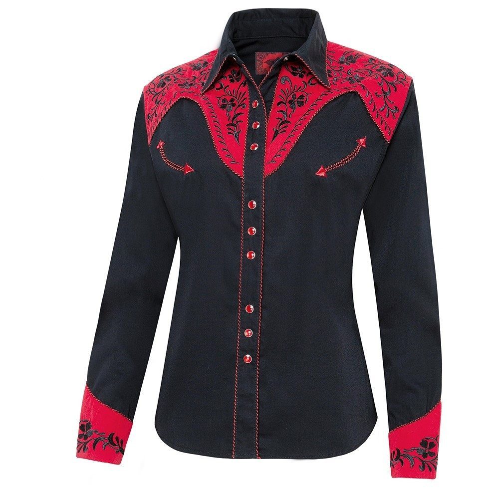 Langarmbluse Westernbluse Dolly