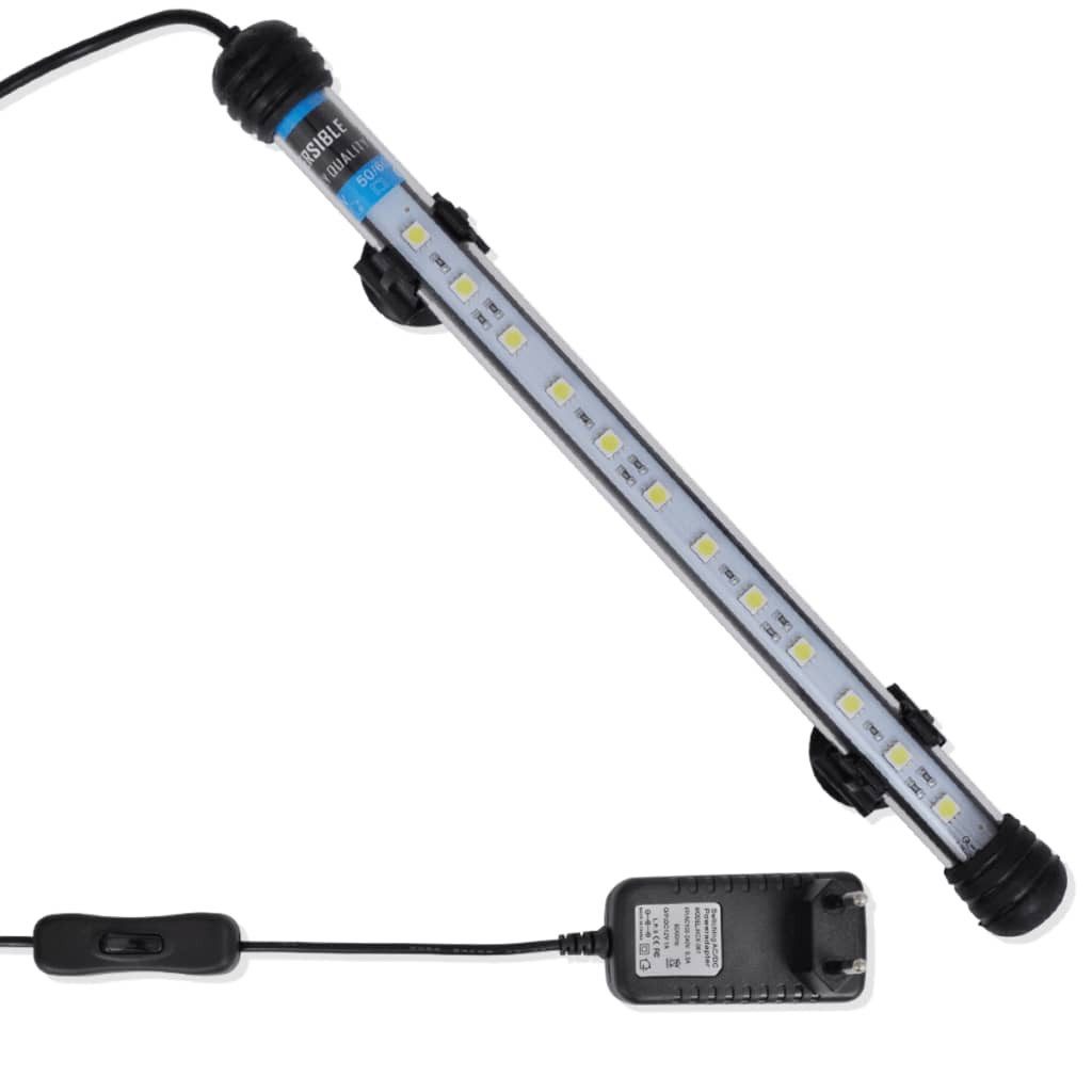 vidaXL LED Aquariumleuchte LED Aquarium Lampe Beleuchtung Licht 28 cm Weiß