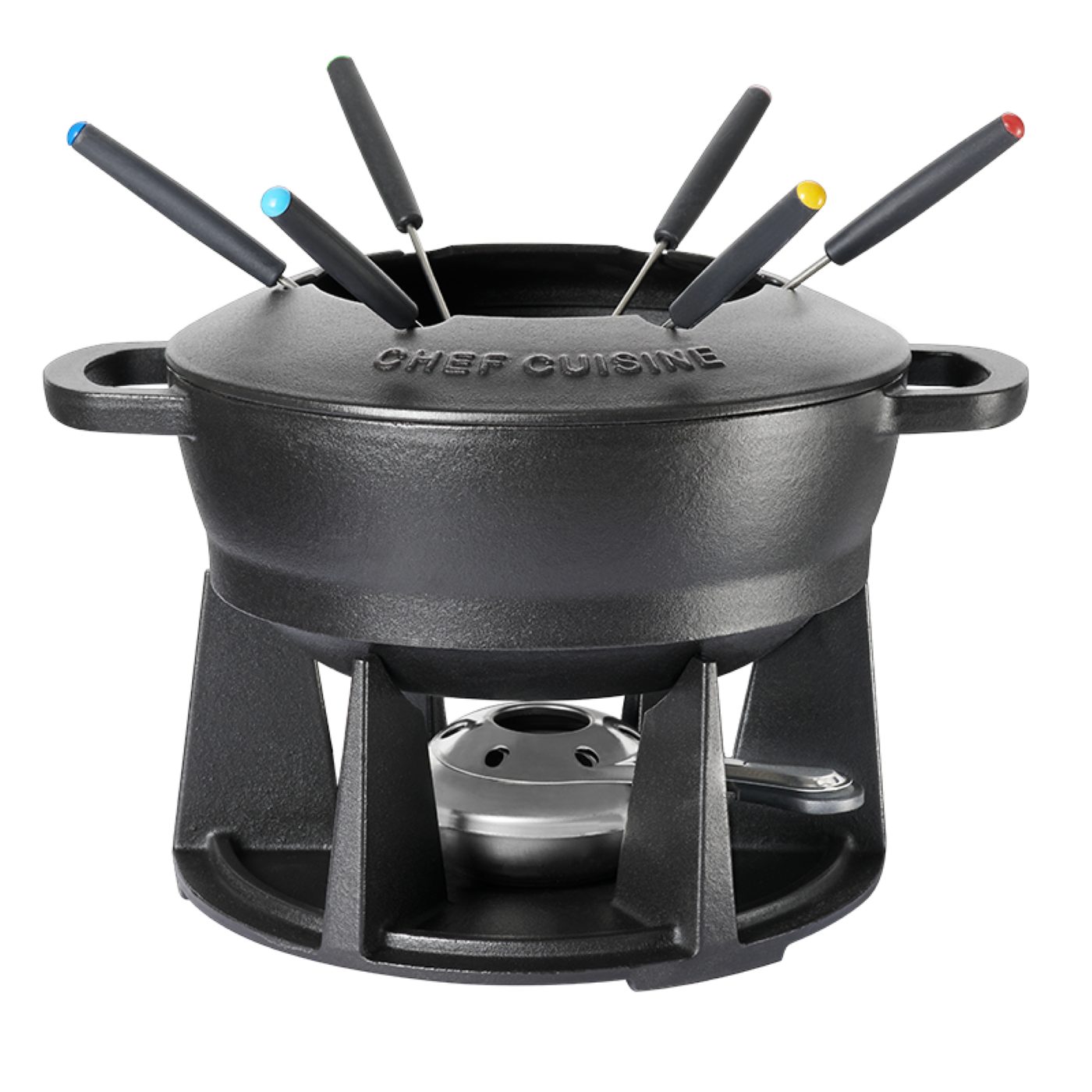 CHEF CUISINE International Fondue Fondue-Set aus Gusseisen