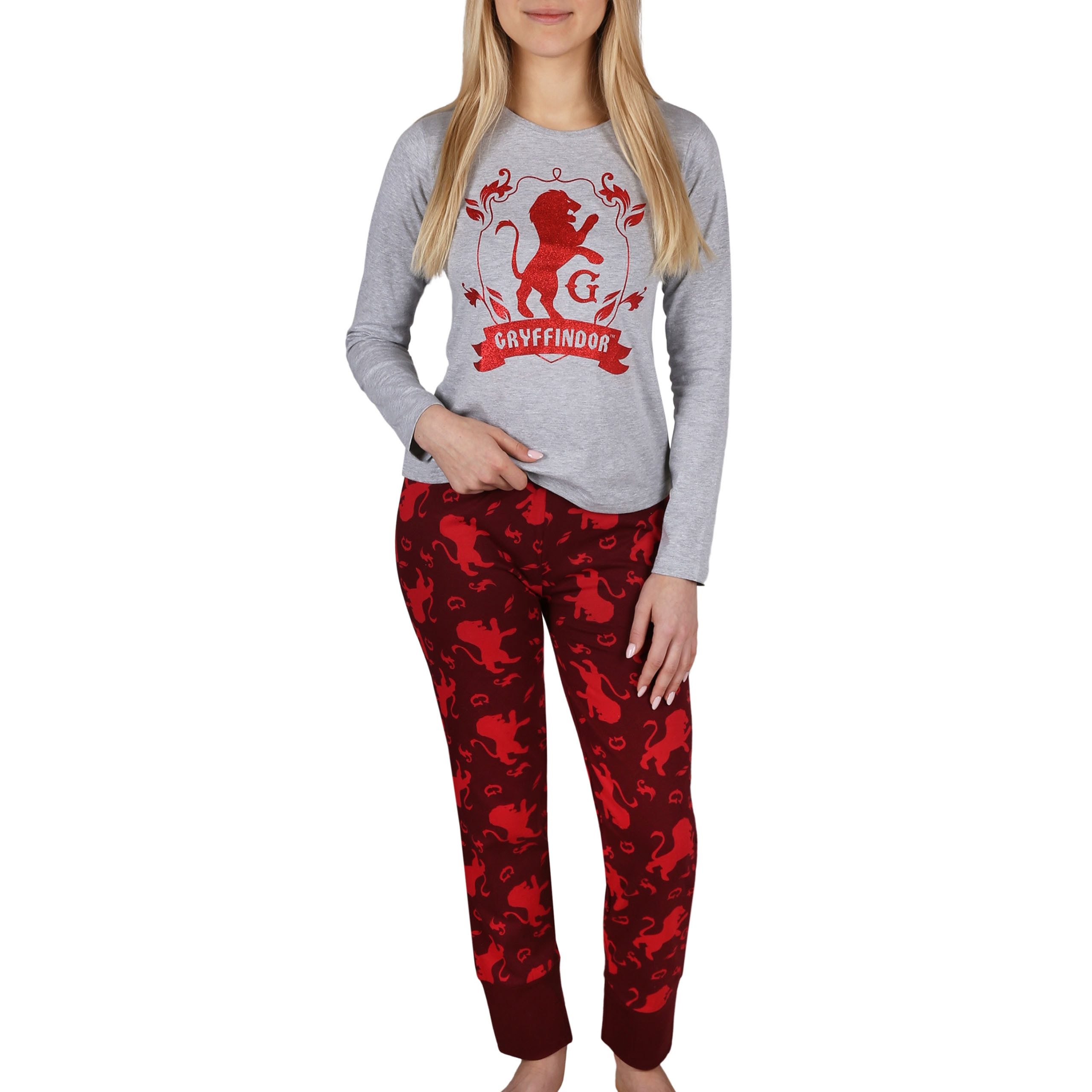Harry Potter Schlafanzug Harry Potter Gryffindor Schlafanzug Mädchen, 100% Baumwolle