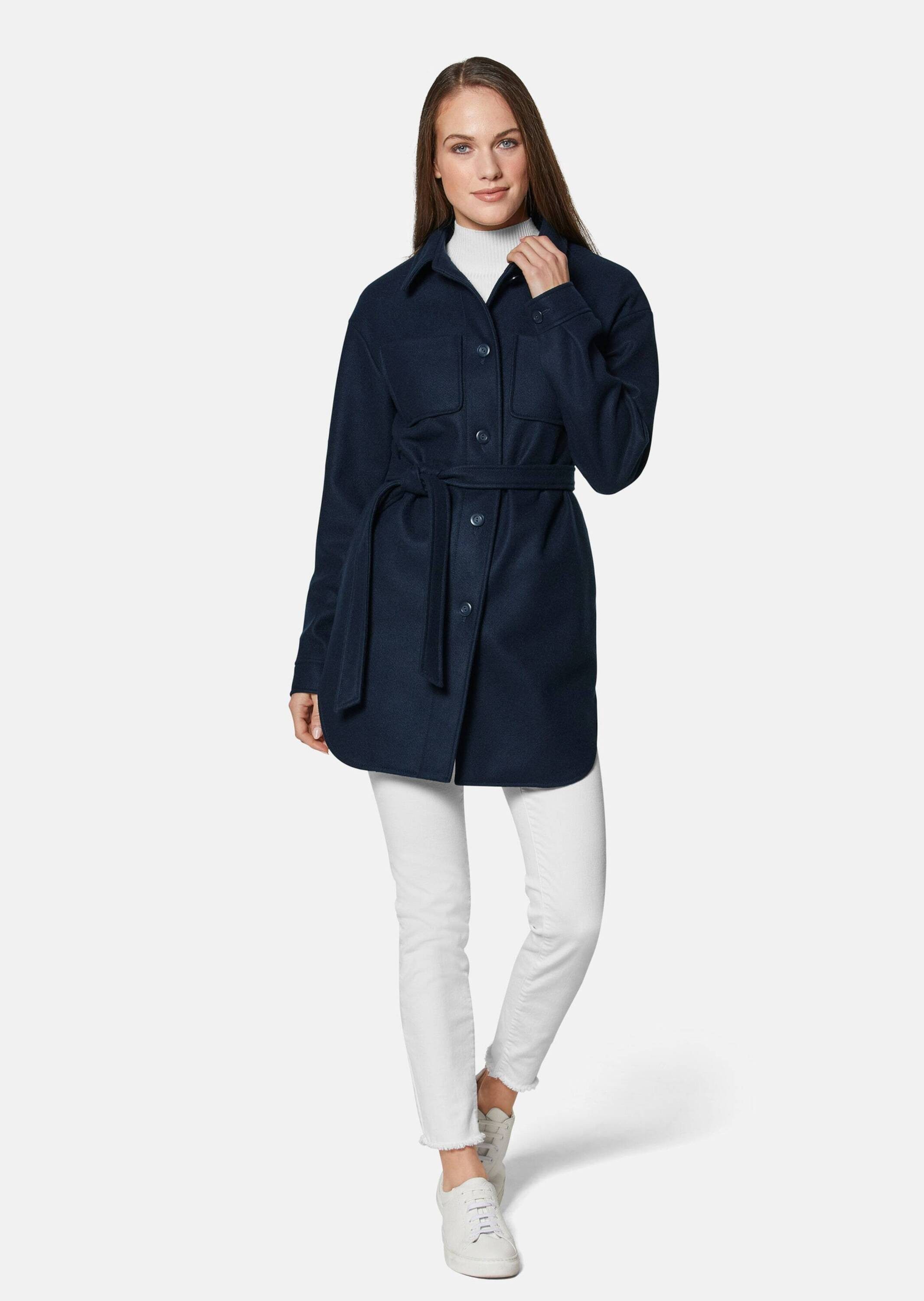 MADELEINE Outdoorjacke Hemdjacke mit Bindegürtel günstig online kaufen