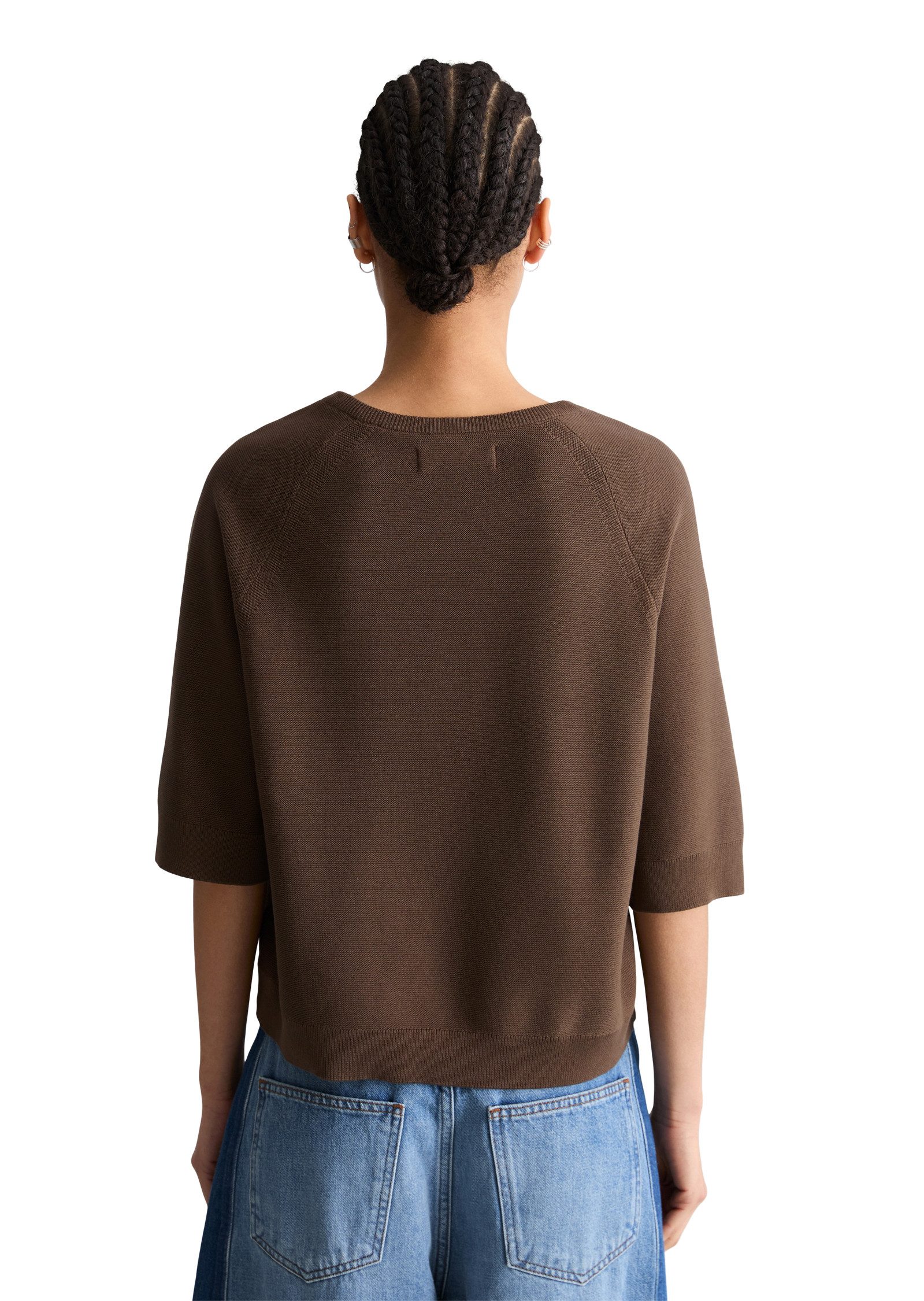 Marc O'Polo DENIM Rundhalspullover 3/4 Arm, locker geschnitten günstig online kaufen