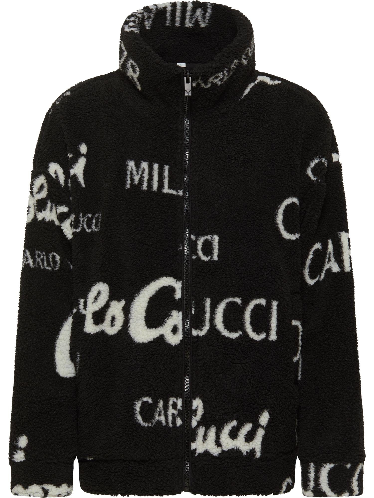 Sweatjacke COLUCCI / DelBuono Weiß CARLO Schwarz