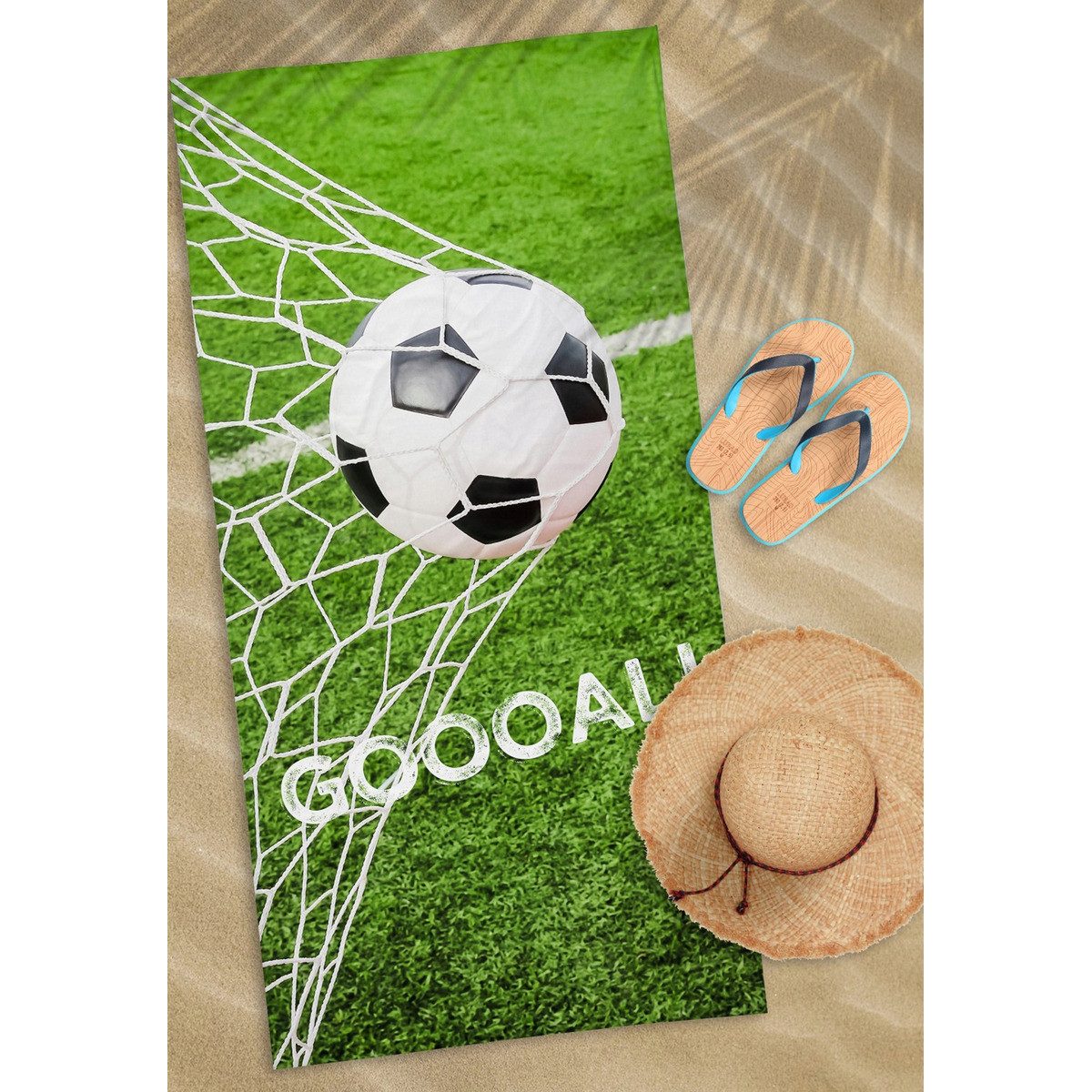 Detexpol Duschtuch Fußball Unisex Kinder, Frottee günstig online kaufen