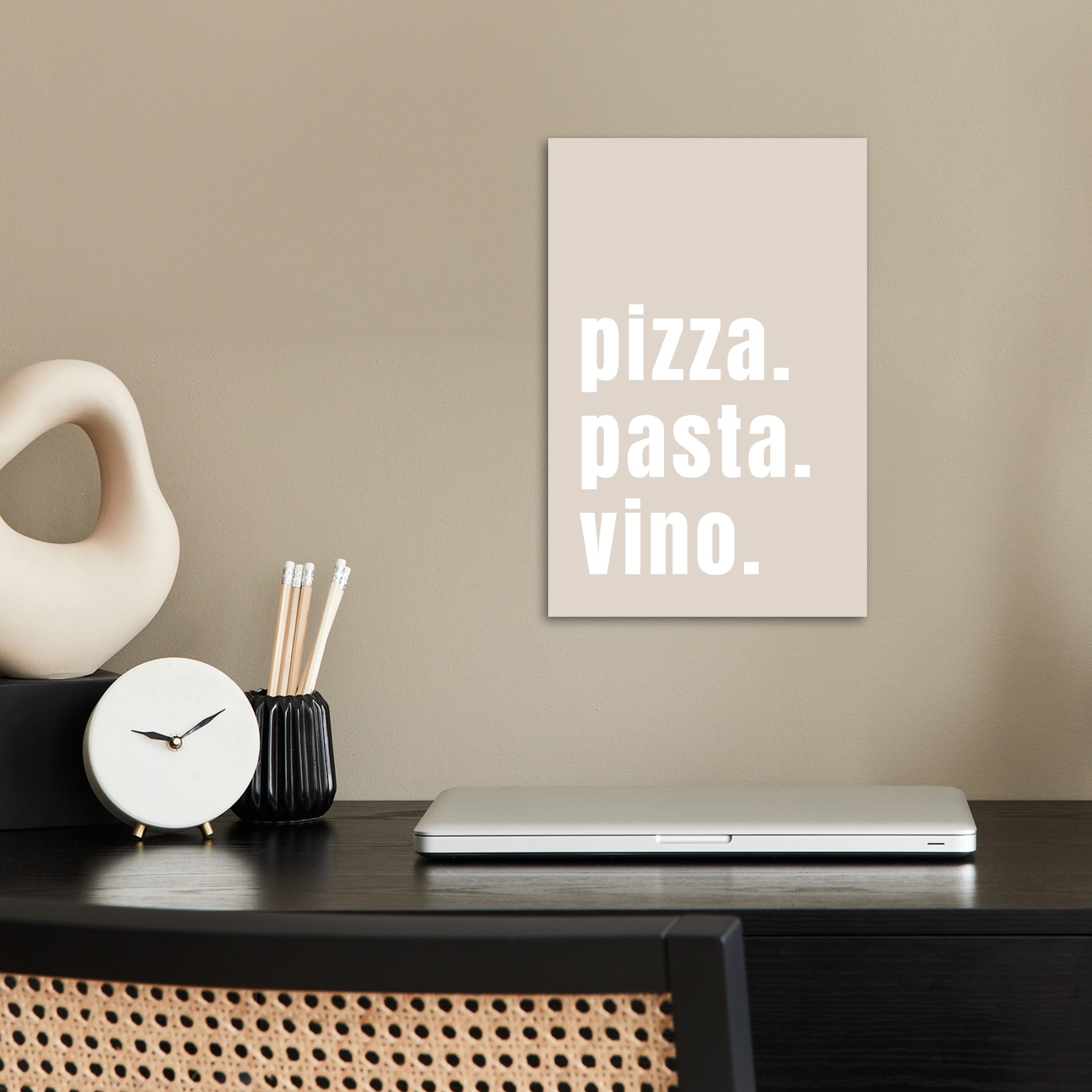 MuchoWow Poster Zitat - Pizza, Pasta, günstig online kaufen