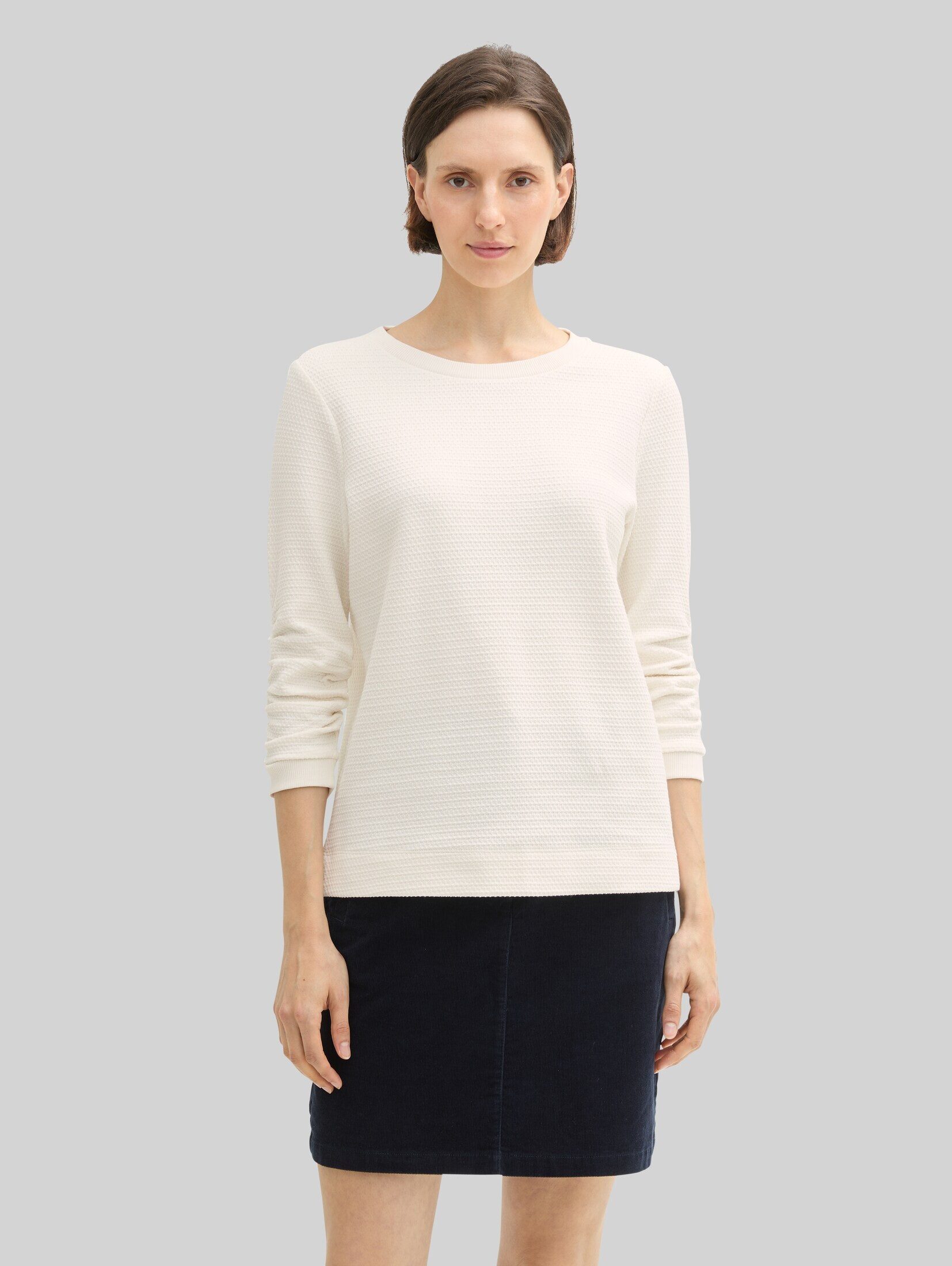 TOM TAILOR Sweatshirt Strick & Sweatshirts Jacquard Sweatshirt