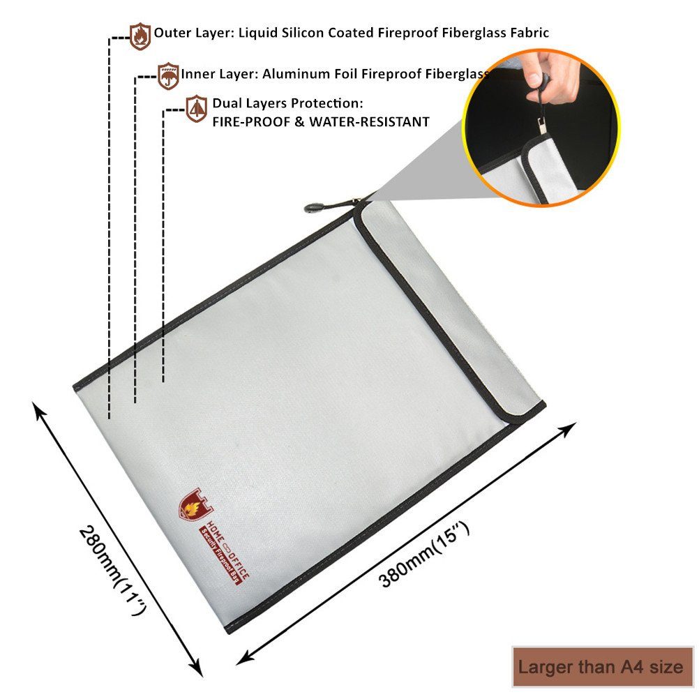 RWEUOQ Dokumententasche Feuerfeste Tasche Dokumententasche Wasserdicht günstig online kaufen