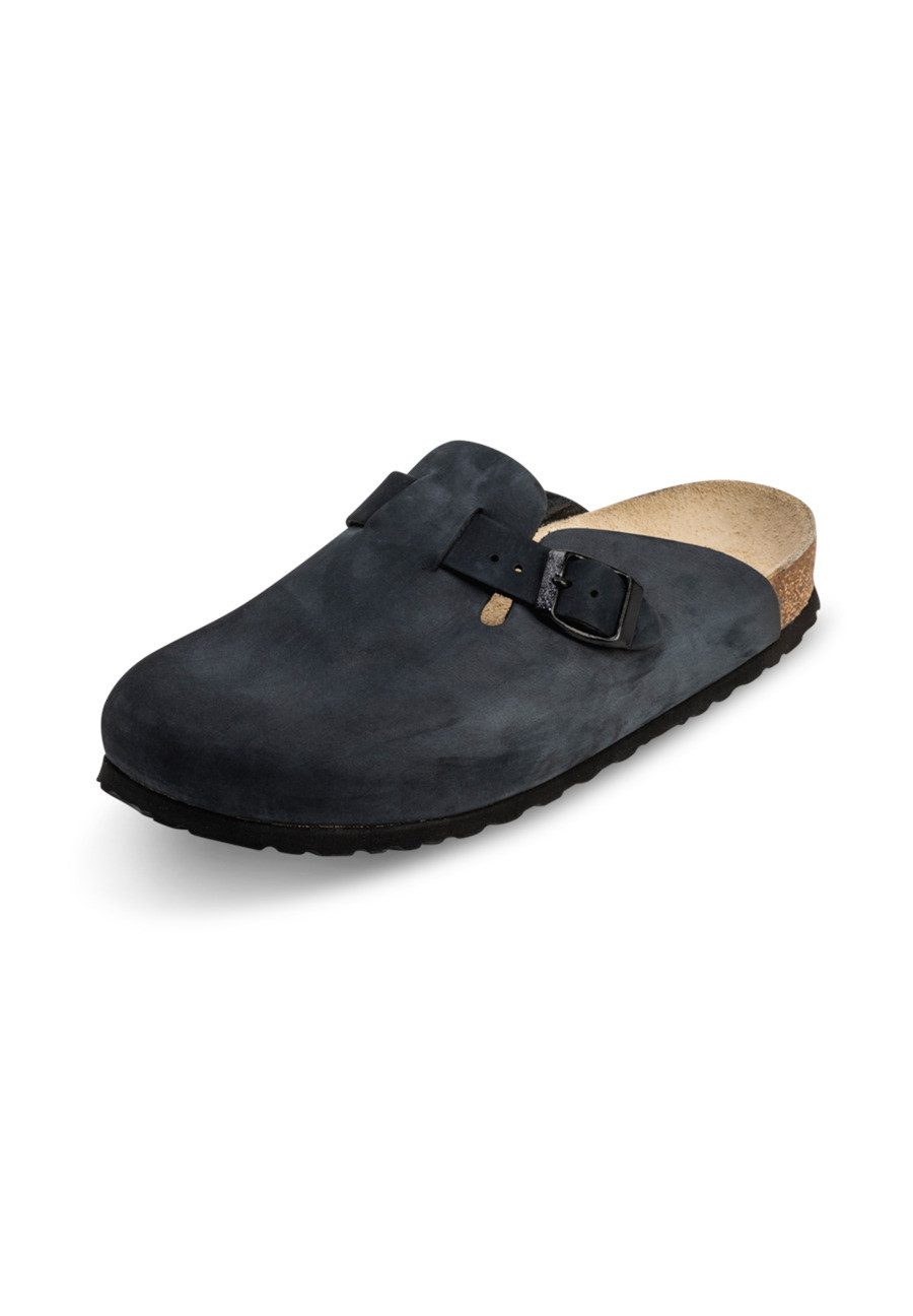 Unisexschuhe Clog Nubukleder Hausschuh