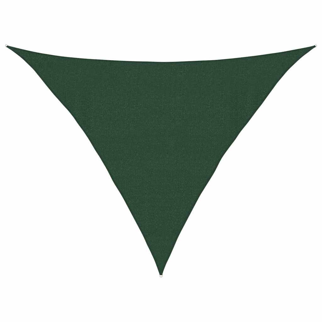 vidaXL Sonnensegel Sonnensegel 160 g/m² Dunkelgrün 4x4x5,8 m HDPE, (1-tlg)