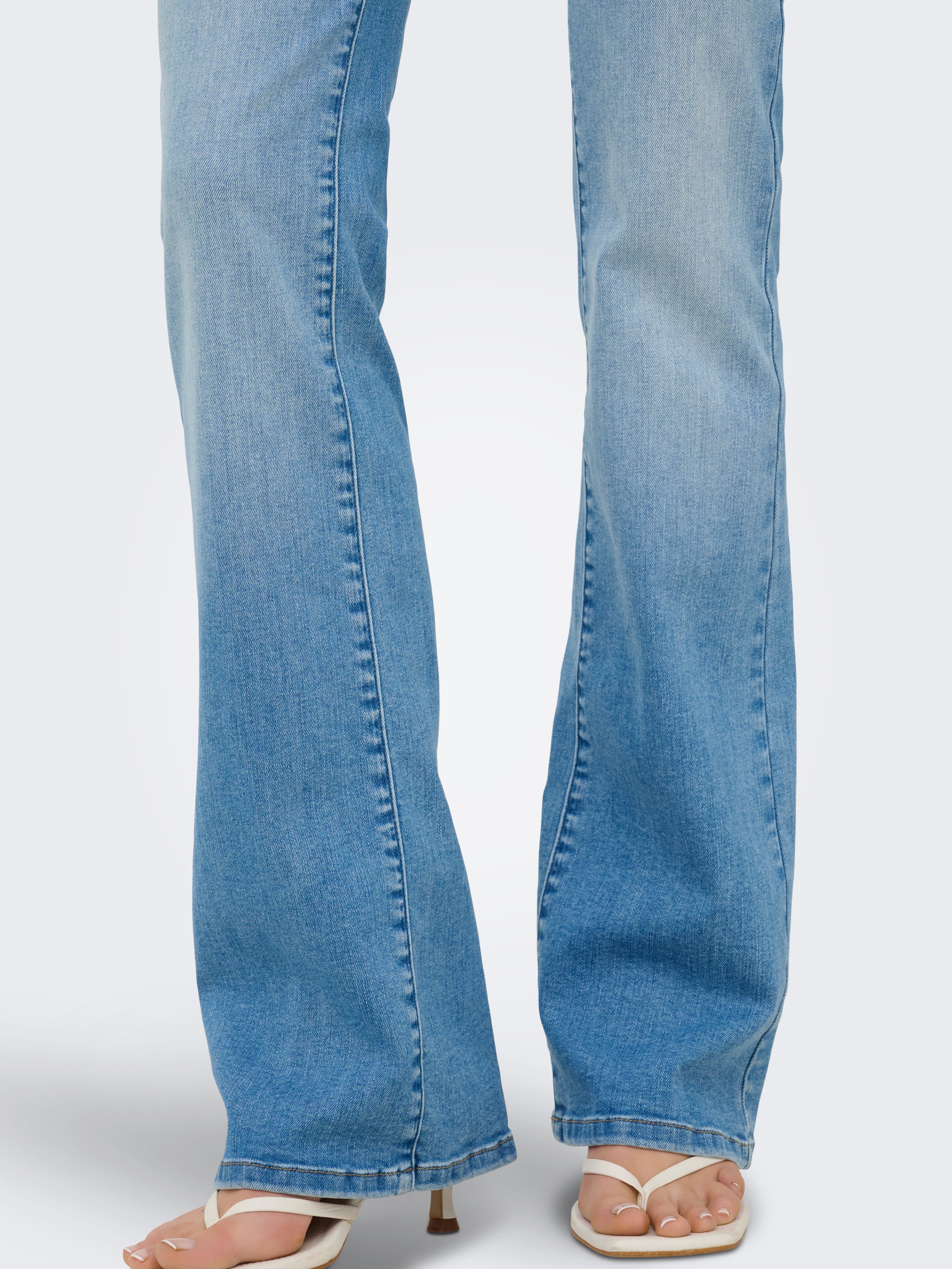 ONLY Bootcut-Jeans ONLRAYNA HW SLM FLARED DNM REA281 Baumwollmischung, high waist