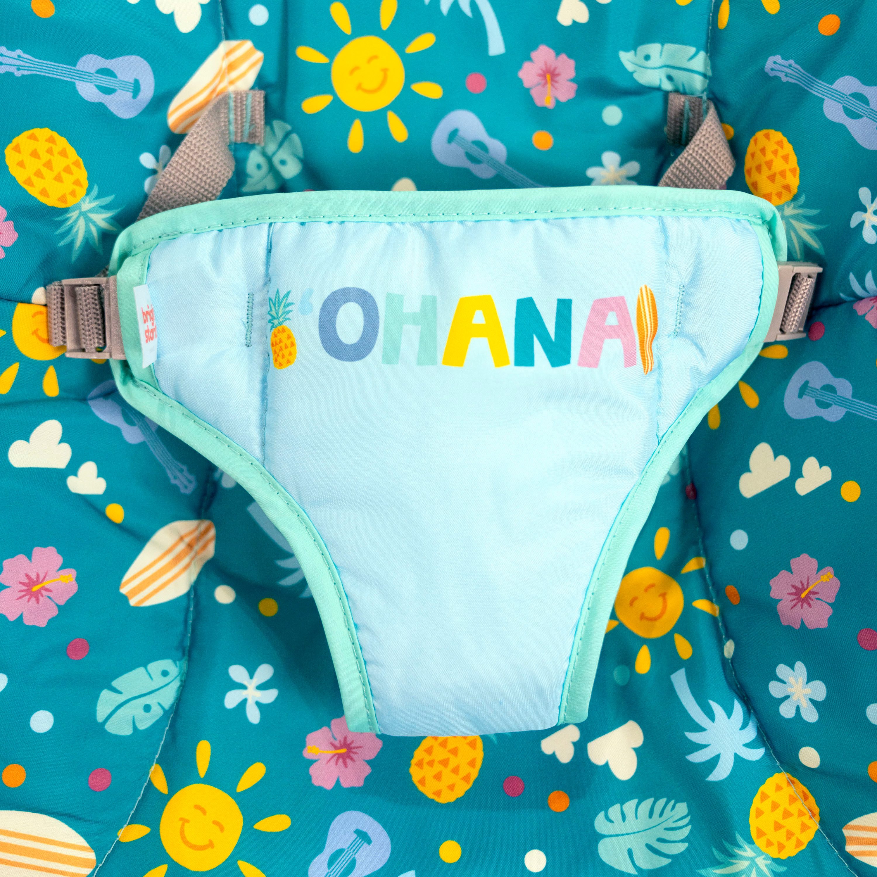 Bright Starts Babywippe Stitch Ohana Paradise Vibrating Bouncer – Bild 3 von 5